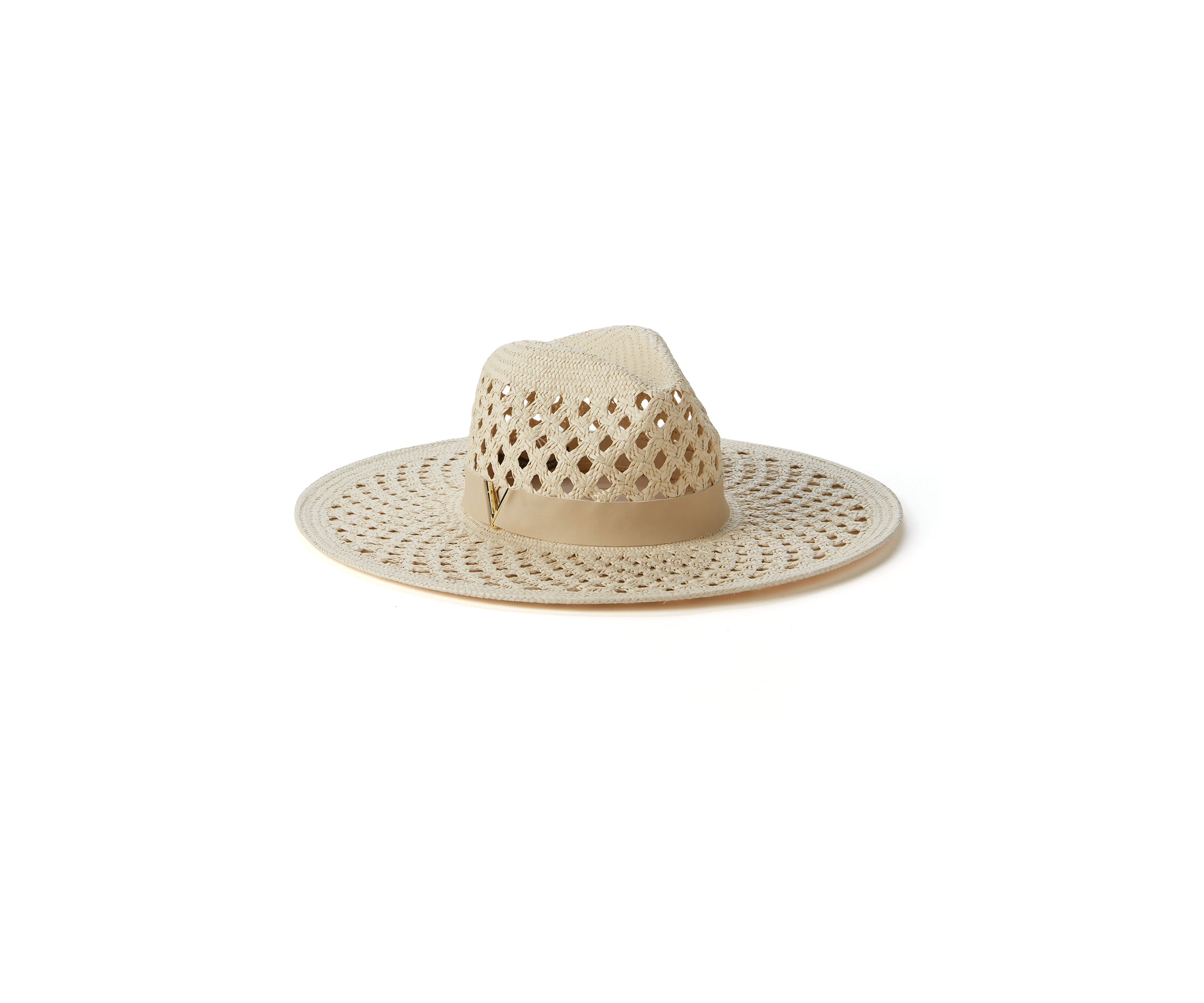 Oversized Open Weave Panama Hat