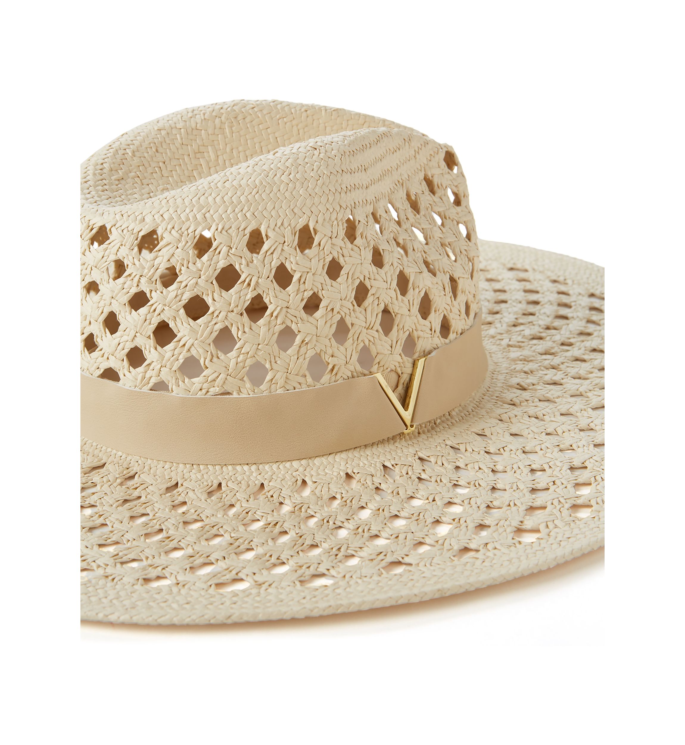 Oversized Open Weave Panama Hat