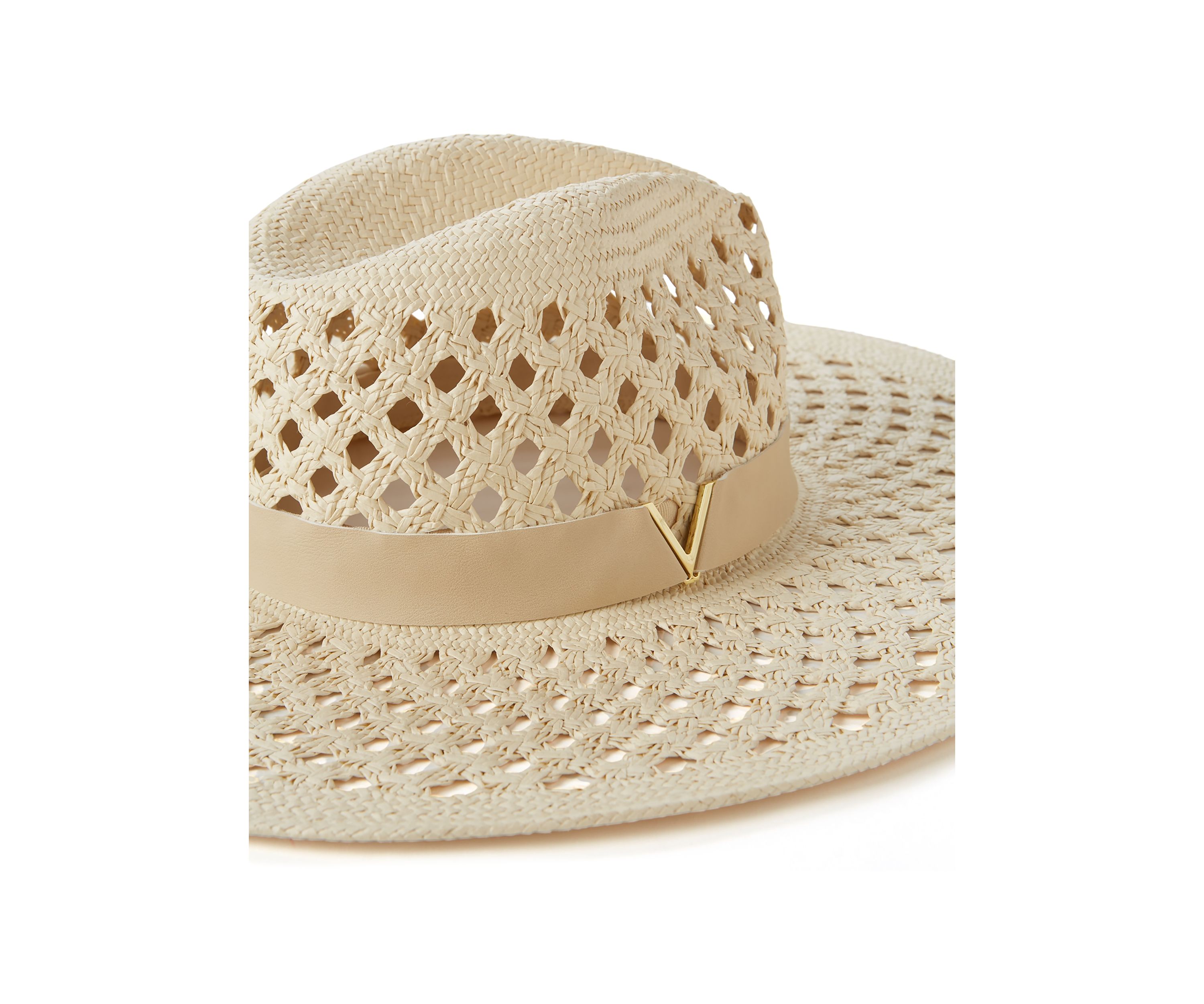 Oversized Open Weave Panama Hat