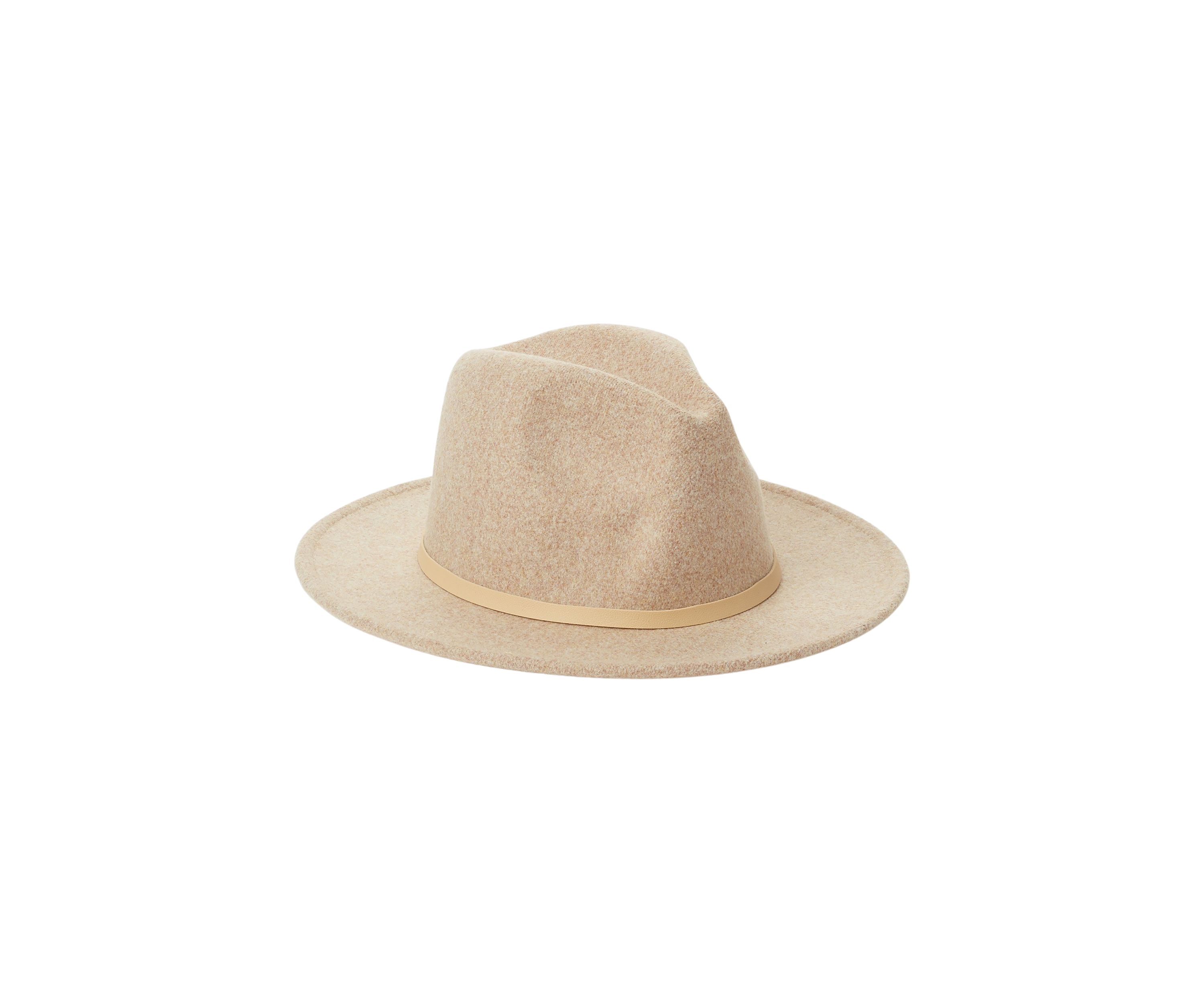 Heathered Felt Horsebit Hat 