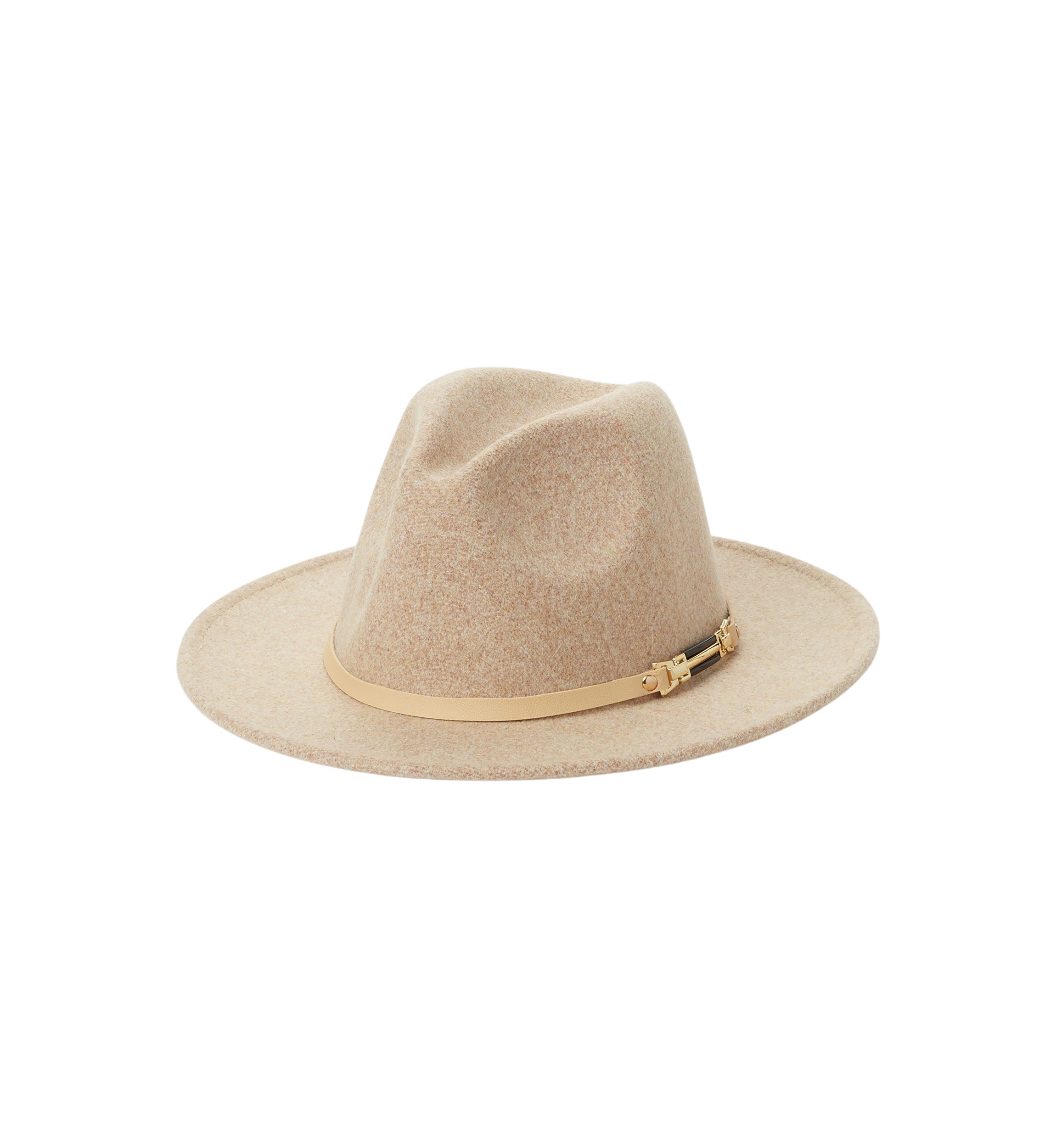 Heathered Felt Horsebit Hat 