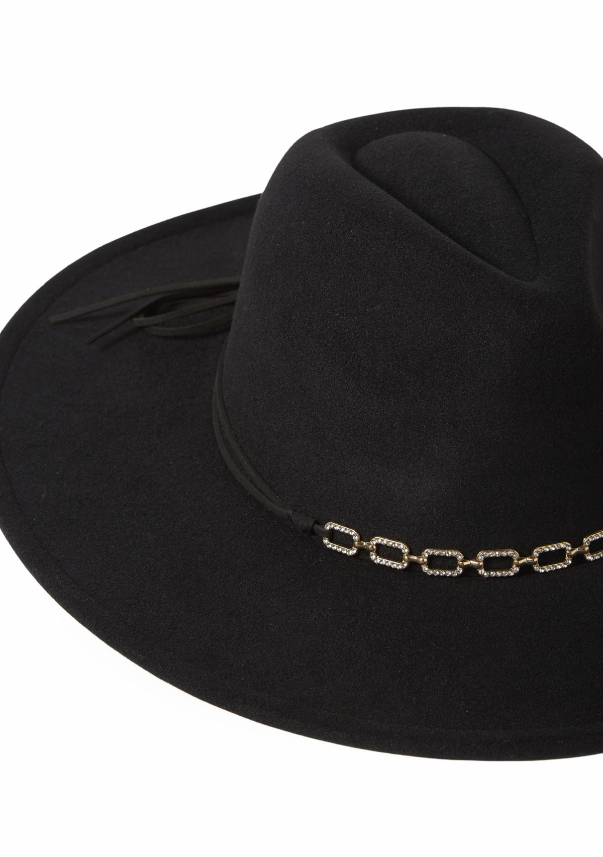  Panama Hat with Rhinestone Belt