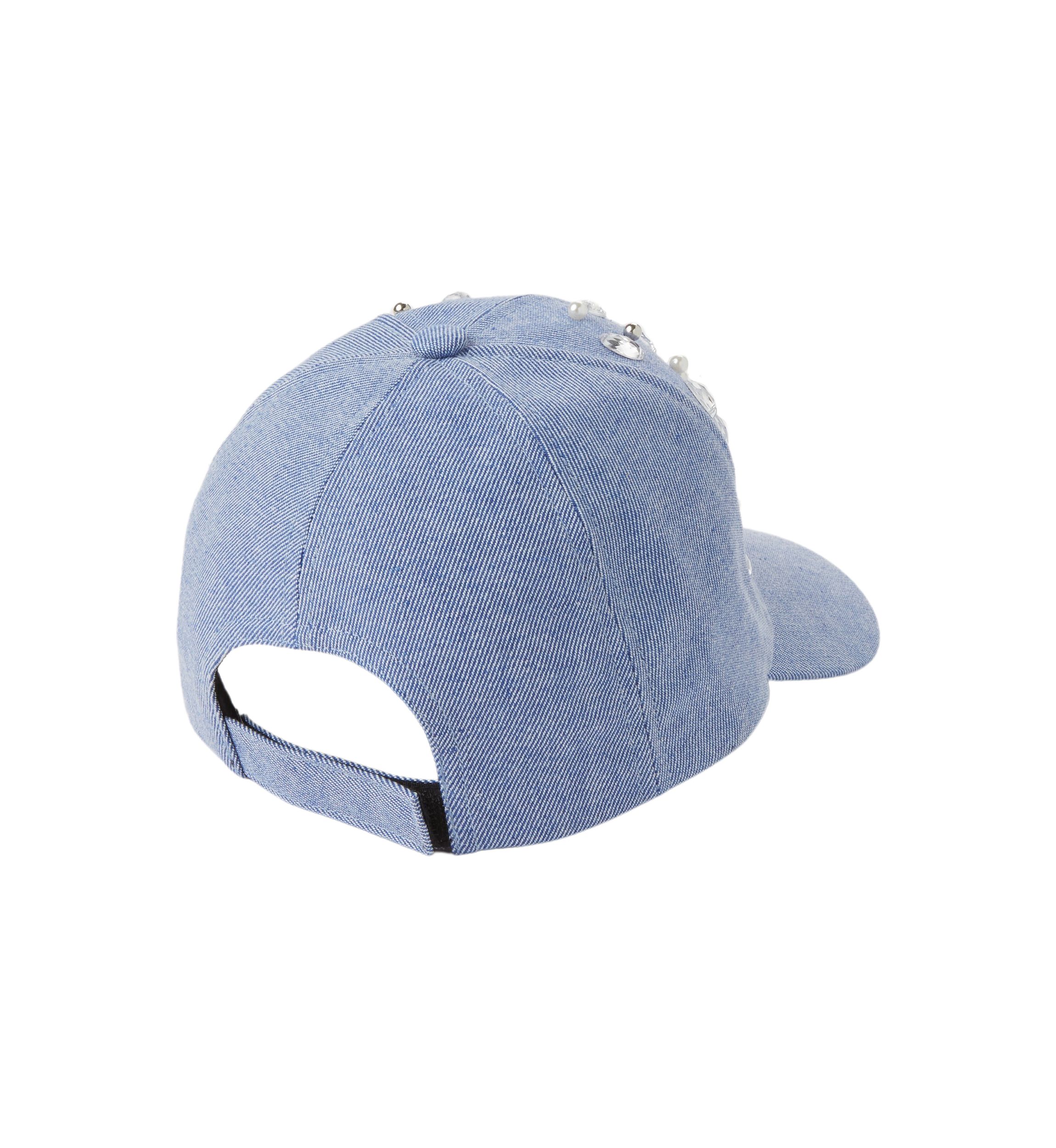 Rhinestone Denim Ballcap 