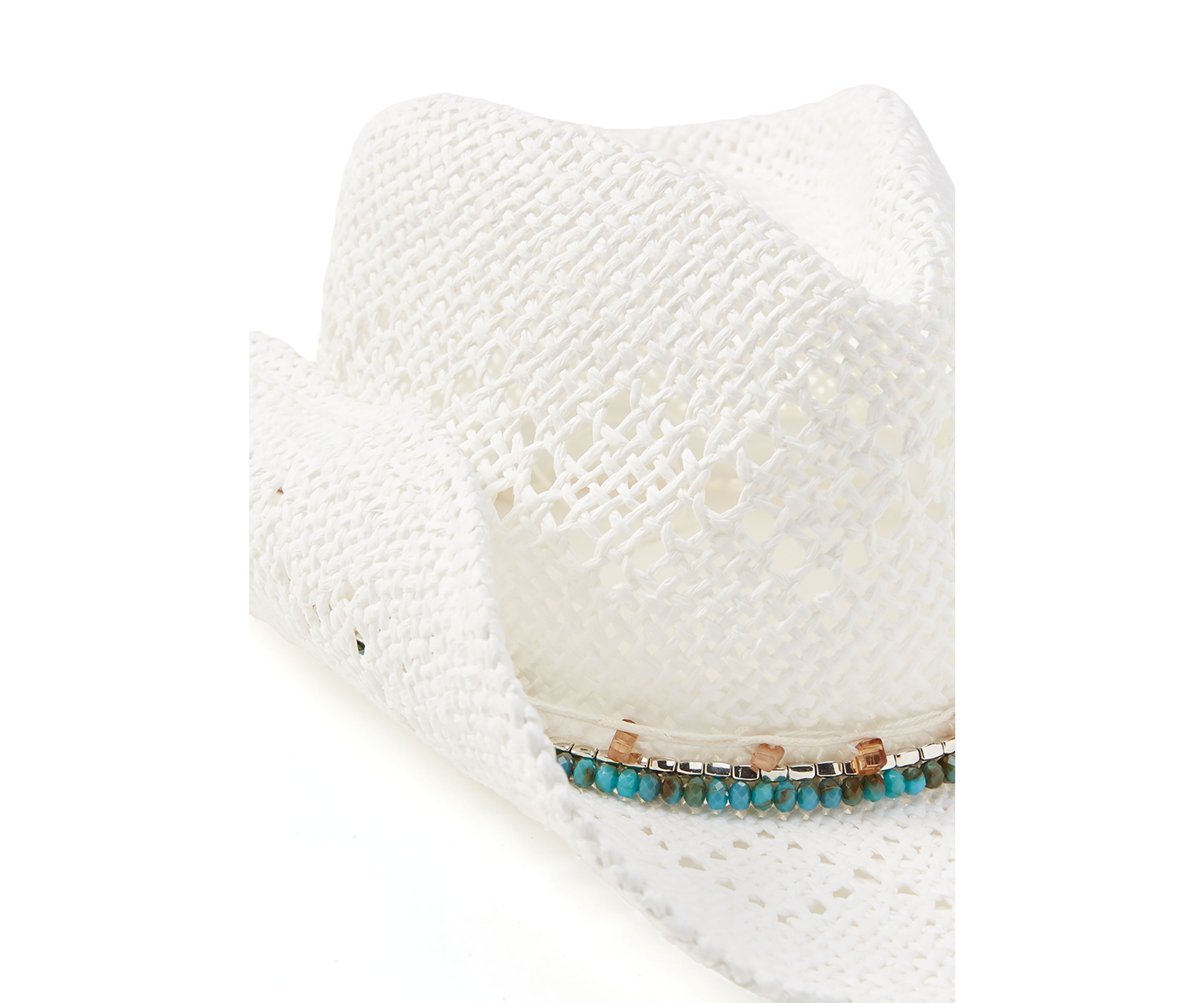 Bead Trim Cowboy Hat