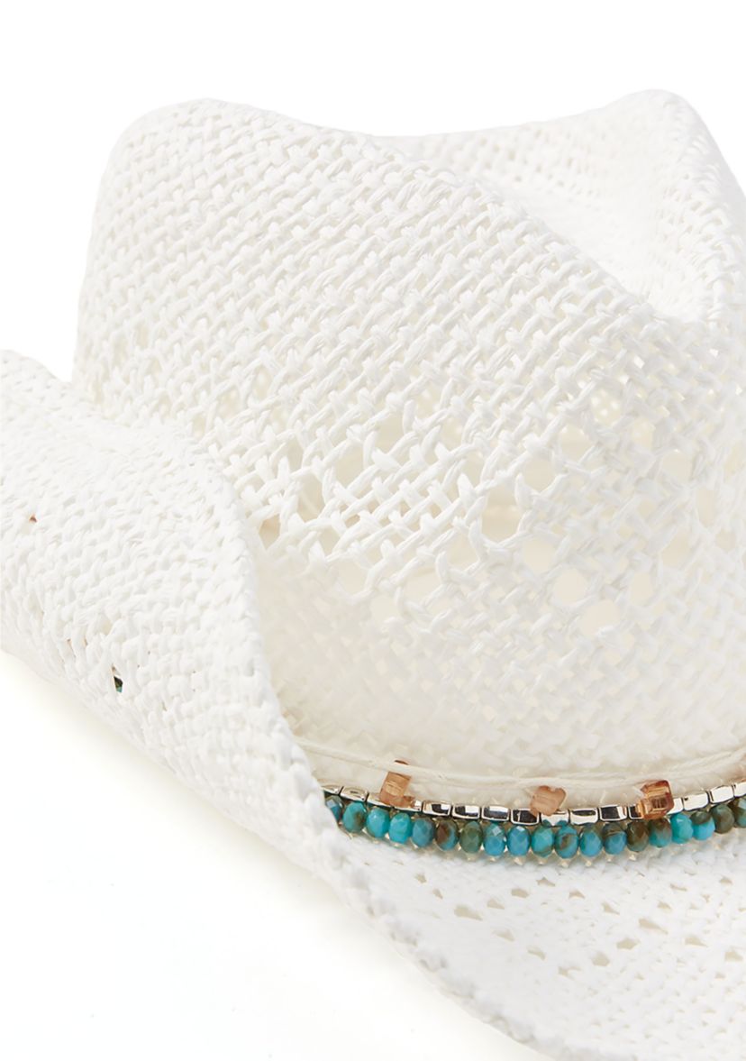 Bead Trim Cowboy Hat