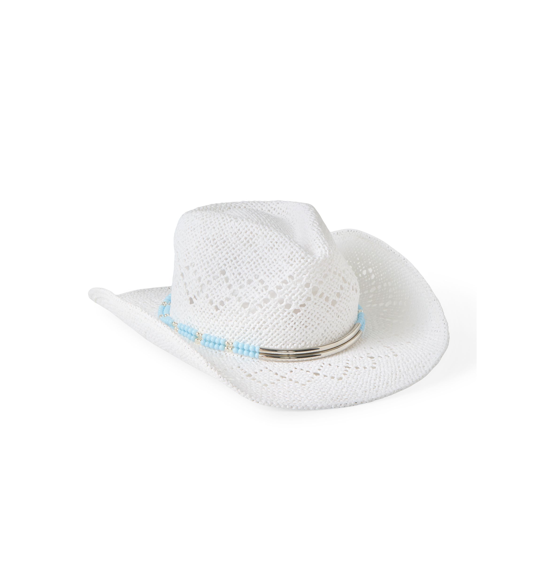 Vince Camuto OS Camel Brown Cowboy Hat with Beaded Trim Detail Vince Camuto | Accessories | Vince Camuto Womens Beadedtrim  main image 4