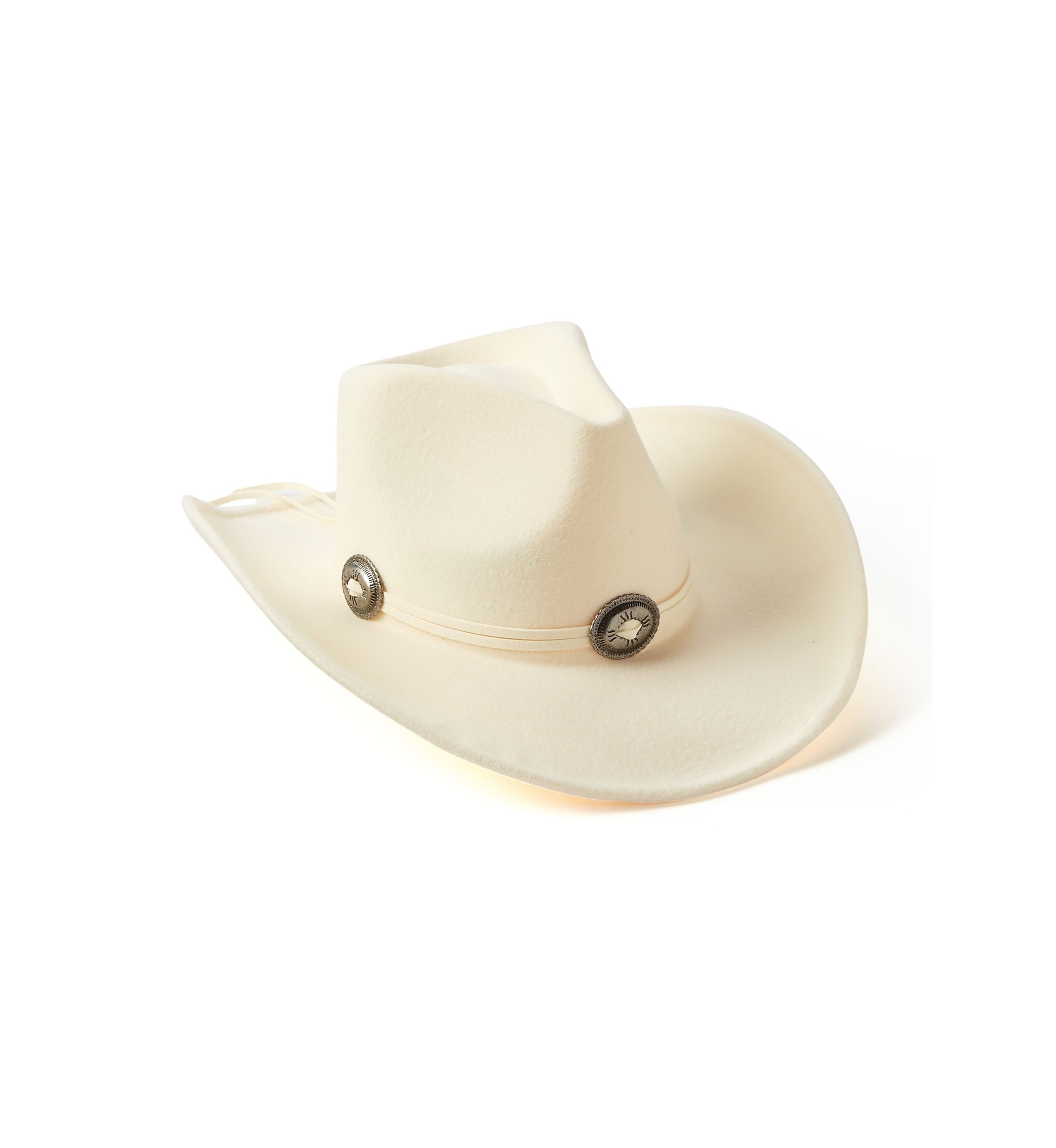Suede Tie Concho Cowboy Hat