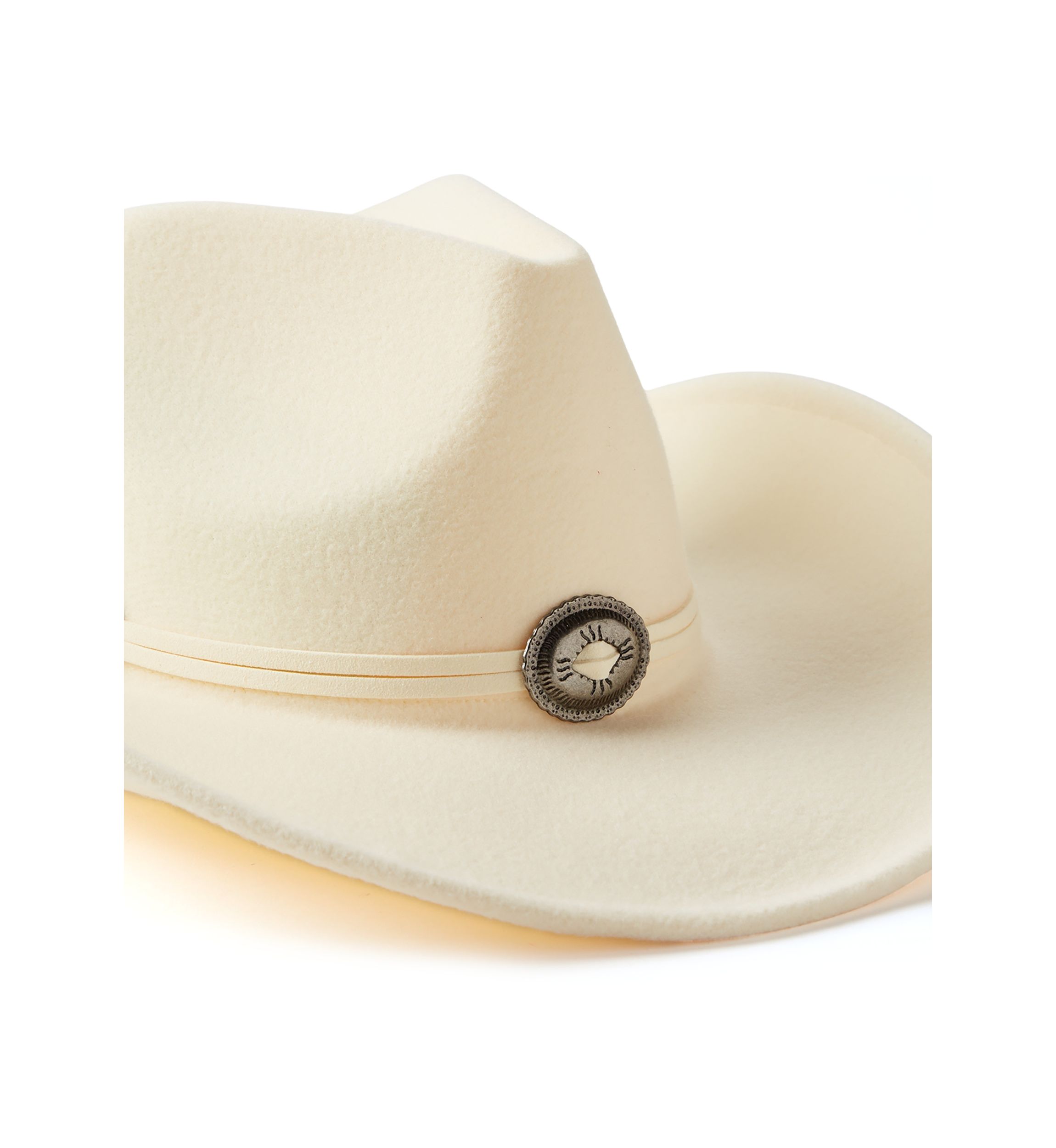 Suede Tie Concho Cowboy Hat