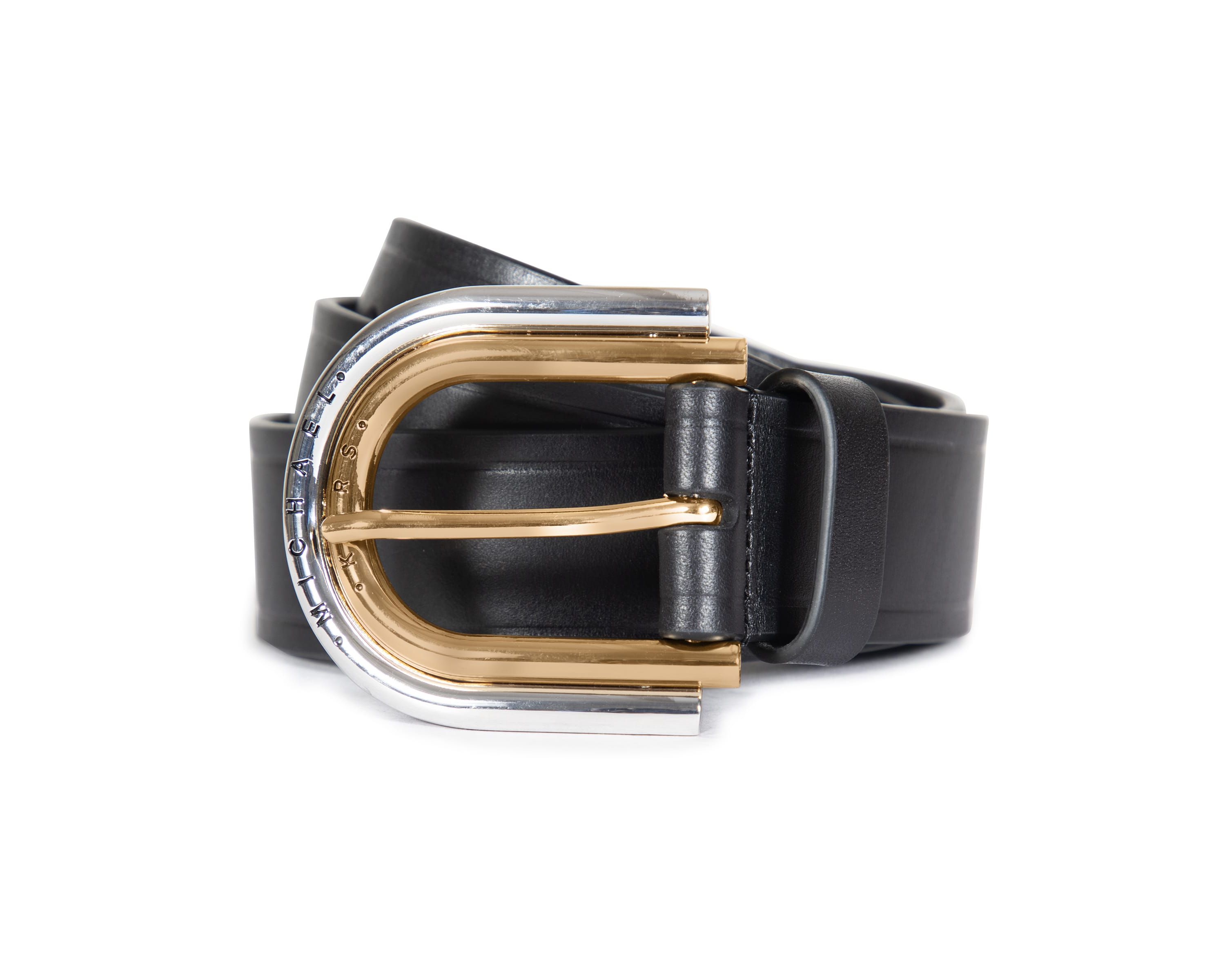 35MM Double Buckle Leather Belt
