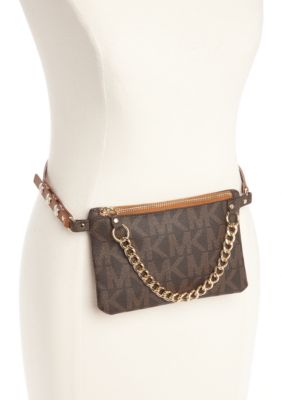 michael kors belt bag with pull chain