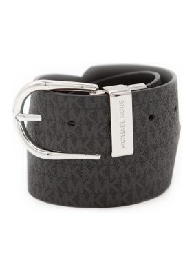 Michael Kors Women's 38 Millimeter Reversible Belt, Black, Large