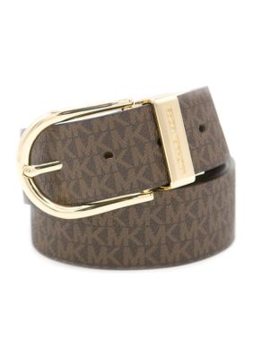 Michael Kors Women's 38 Millimeter Reversible Belt, Brown, Large