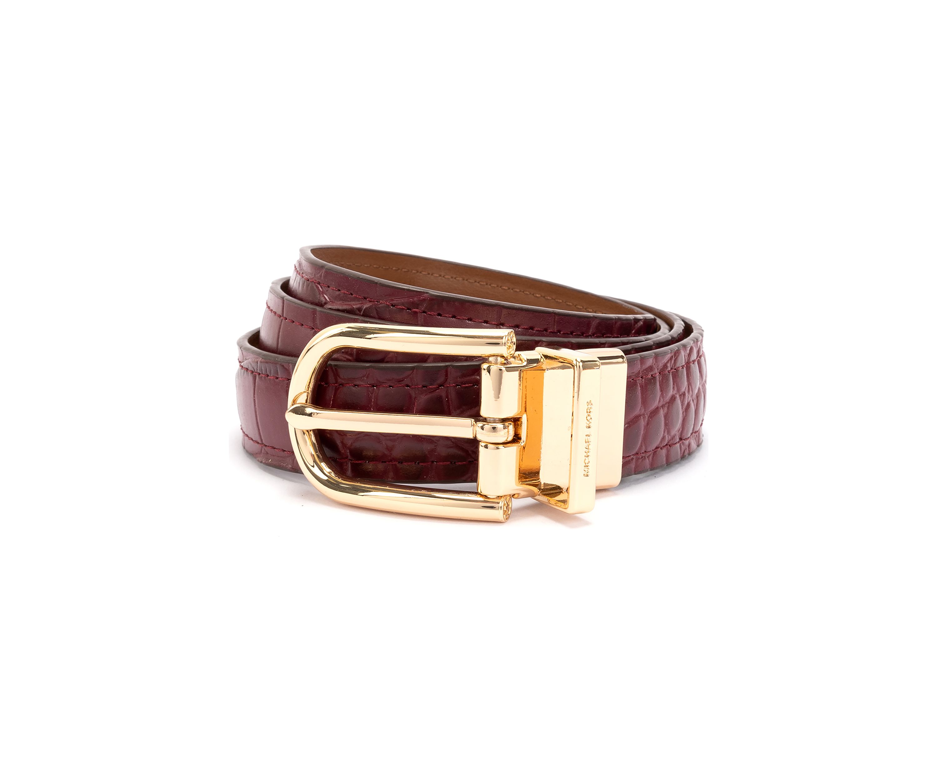 Reversible Croc Embossed Belt 
