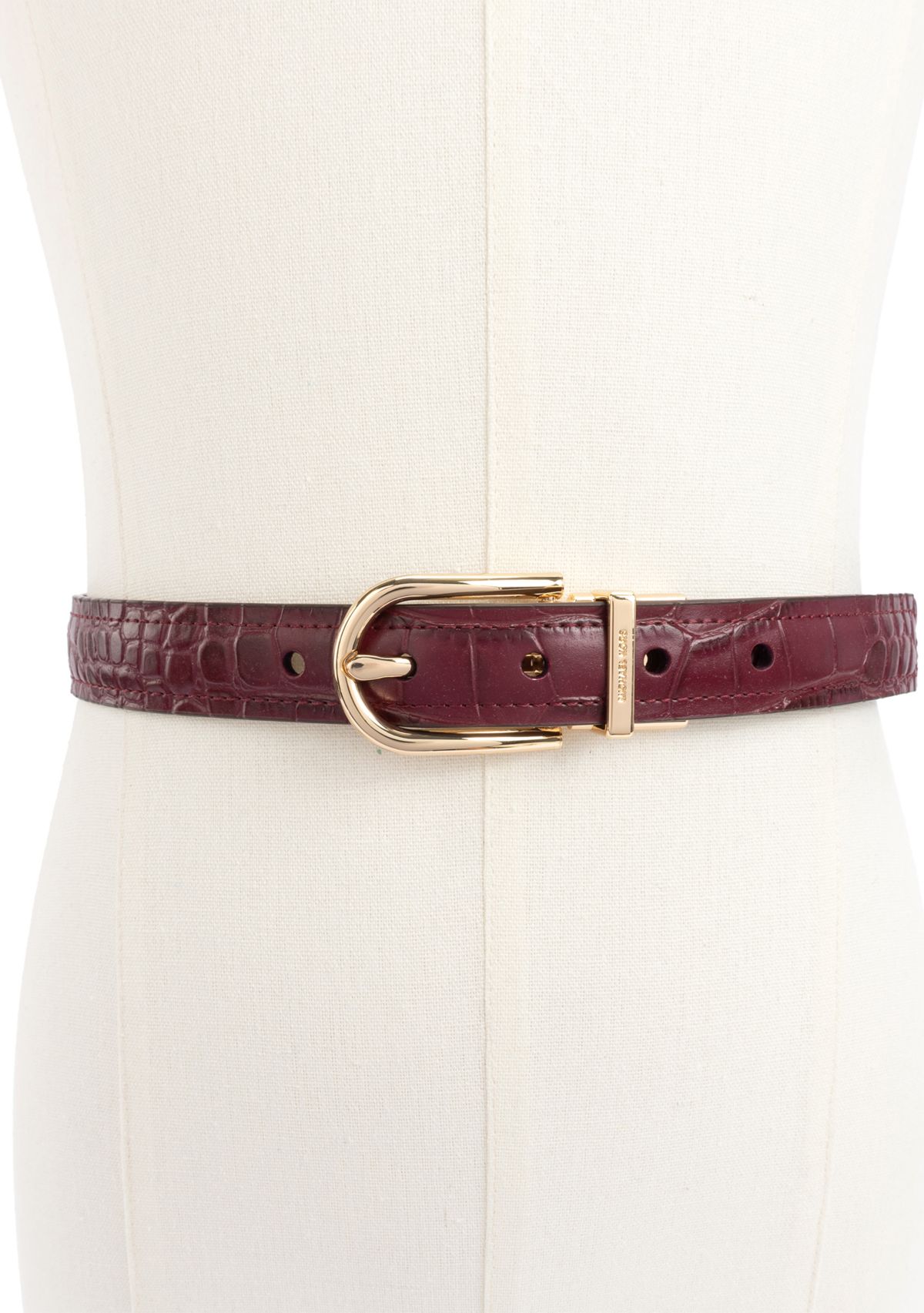 Reversible Croc Embossed Belt 