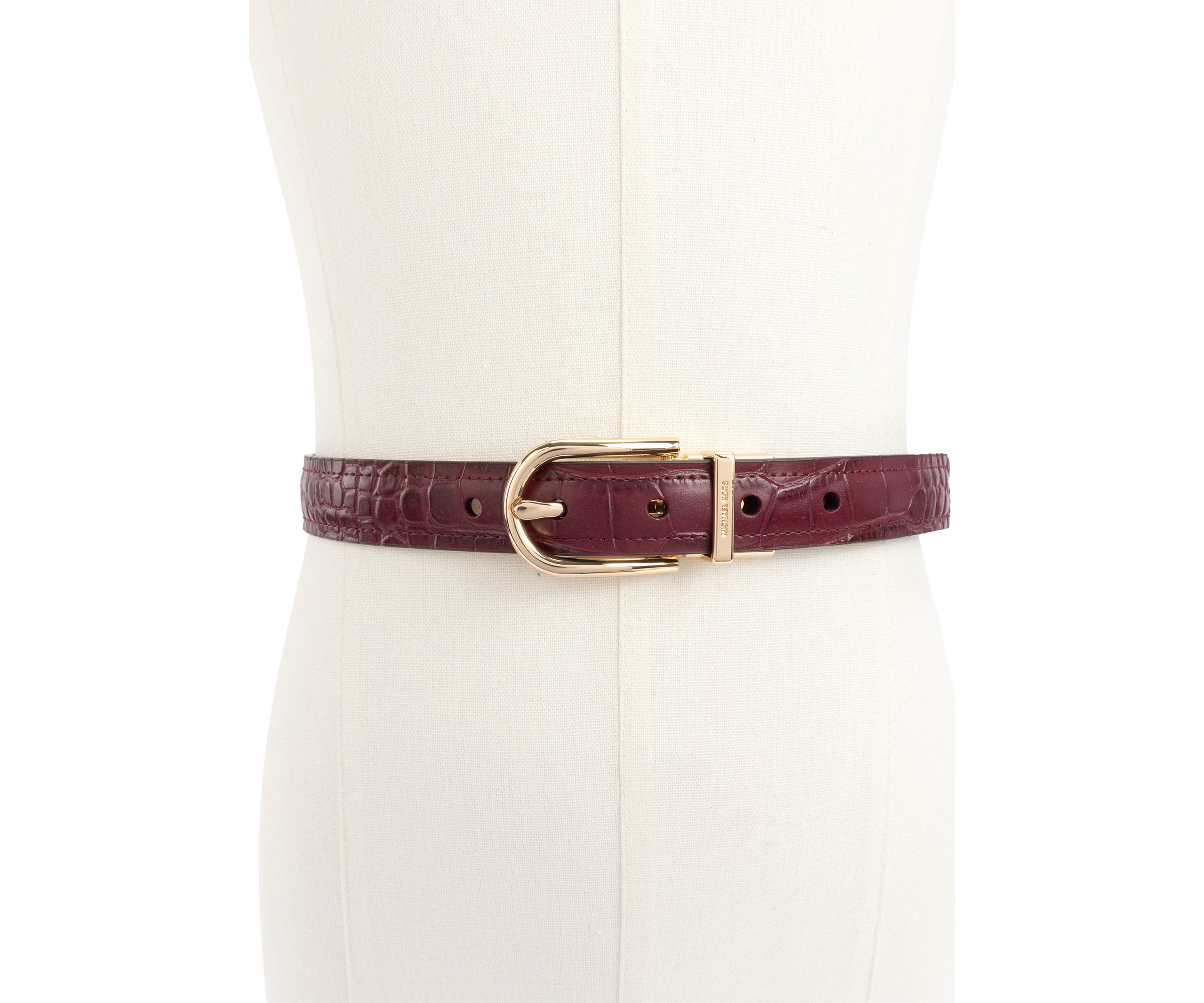 Reversible Croc Embossed Belt 