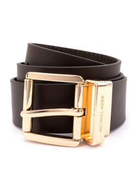 Michael Kors Women's 38 Millimeter Reversible Leather Belt, Medium