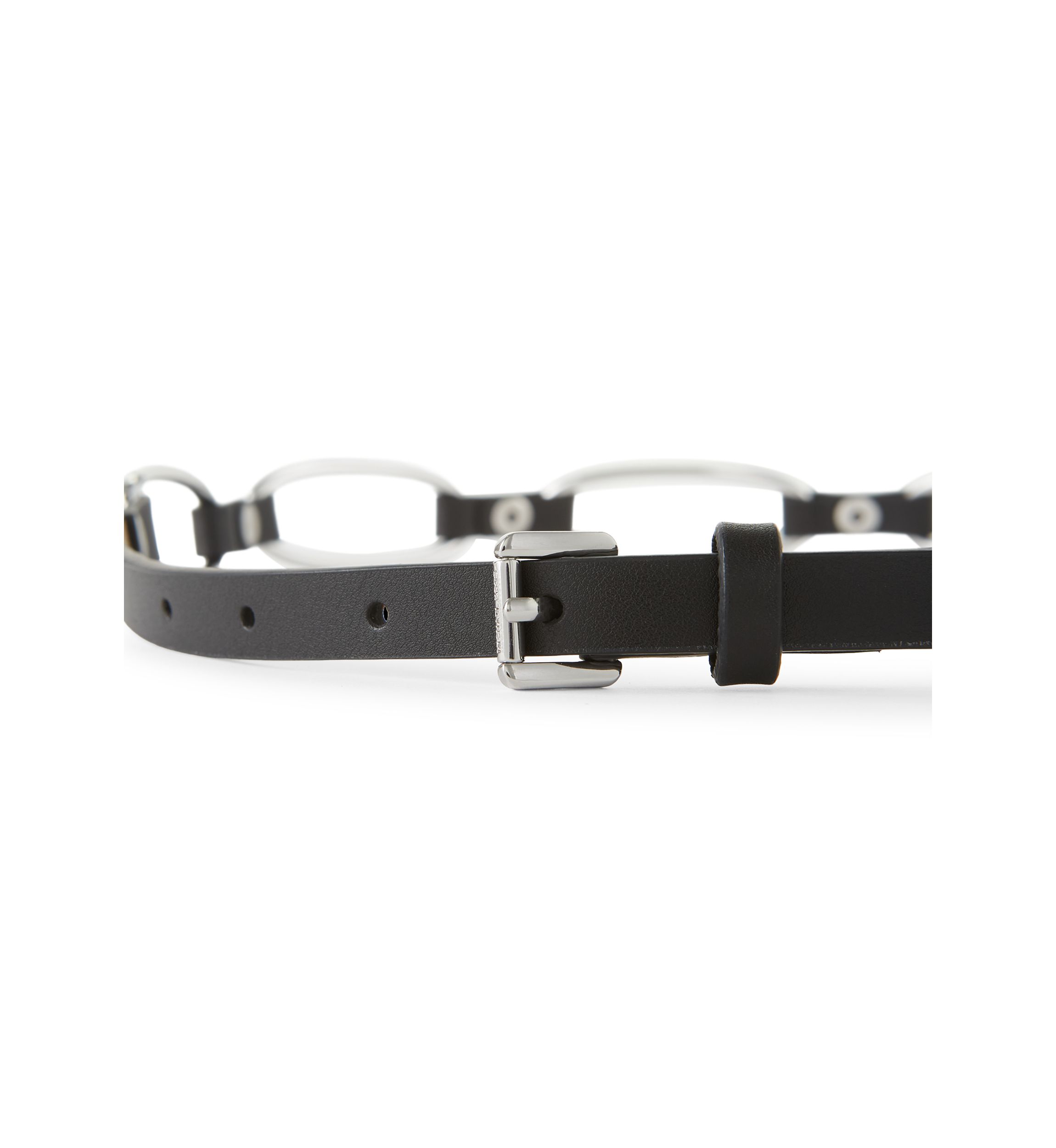 Leather Belt with Hoops
