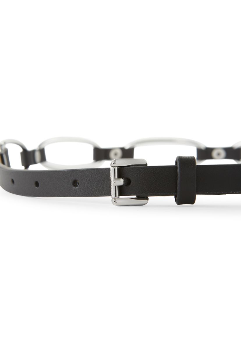 Leather Belt with Hoops