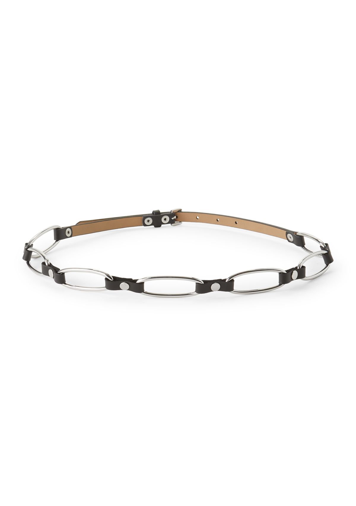 Leather Belt with Hoops