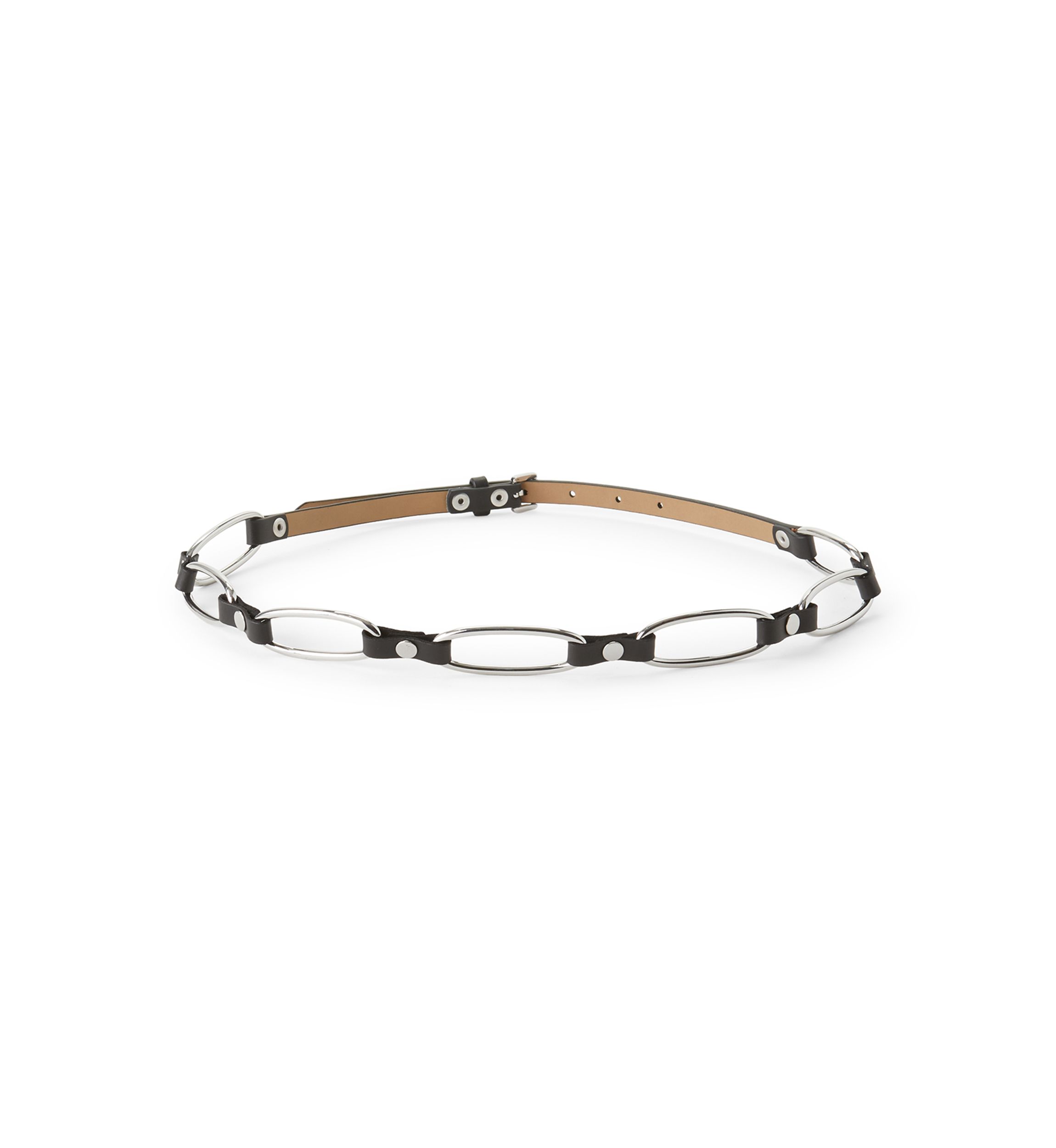 Leather Belt with Hoops
