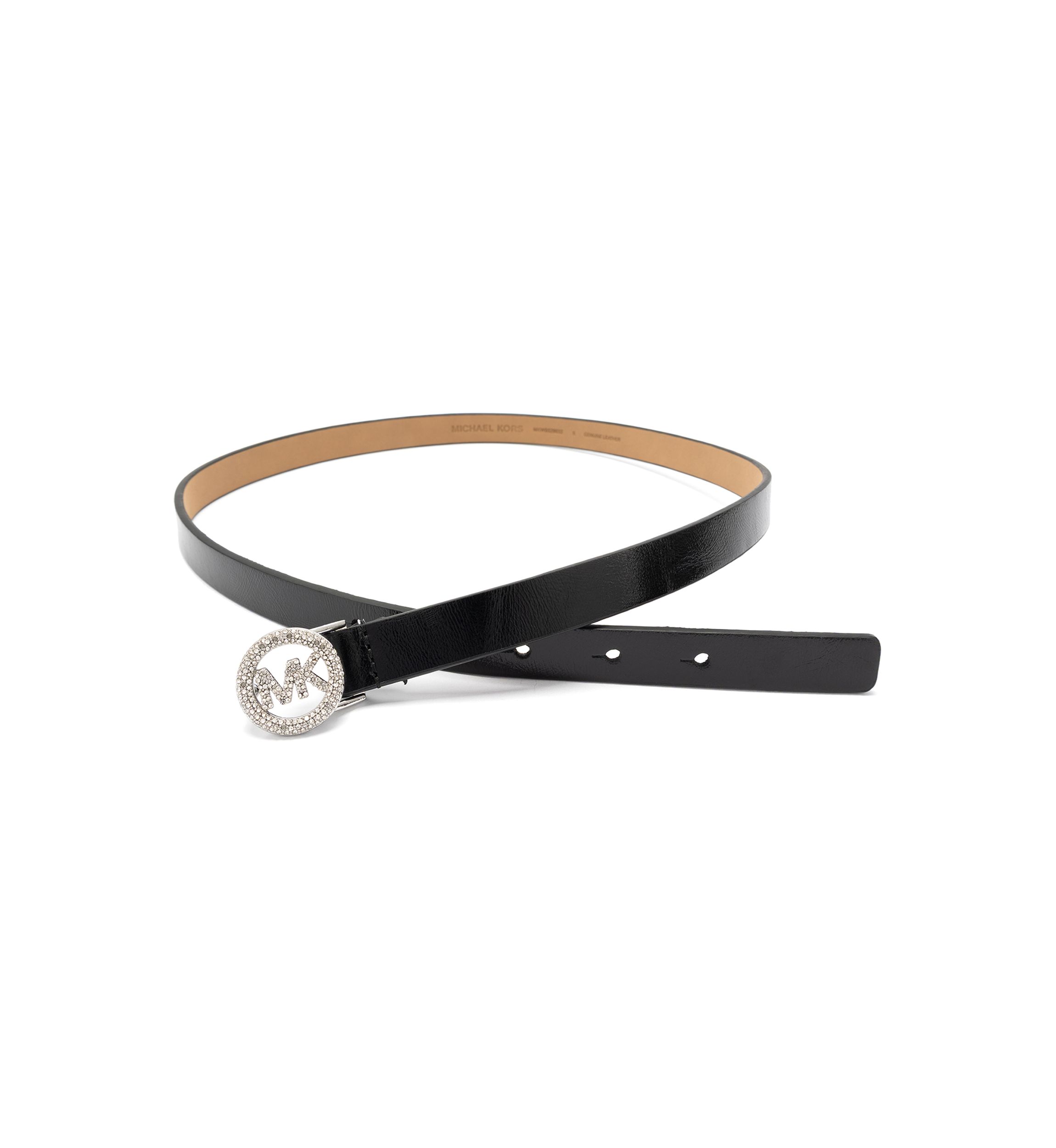 Michael Kors 18 Millimeter Pave Logo Belt | Belk display picture 1
