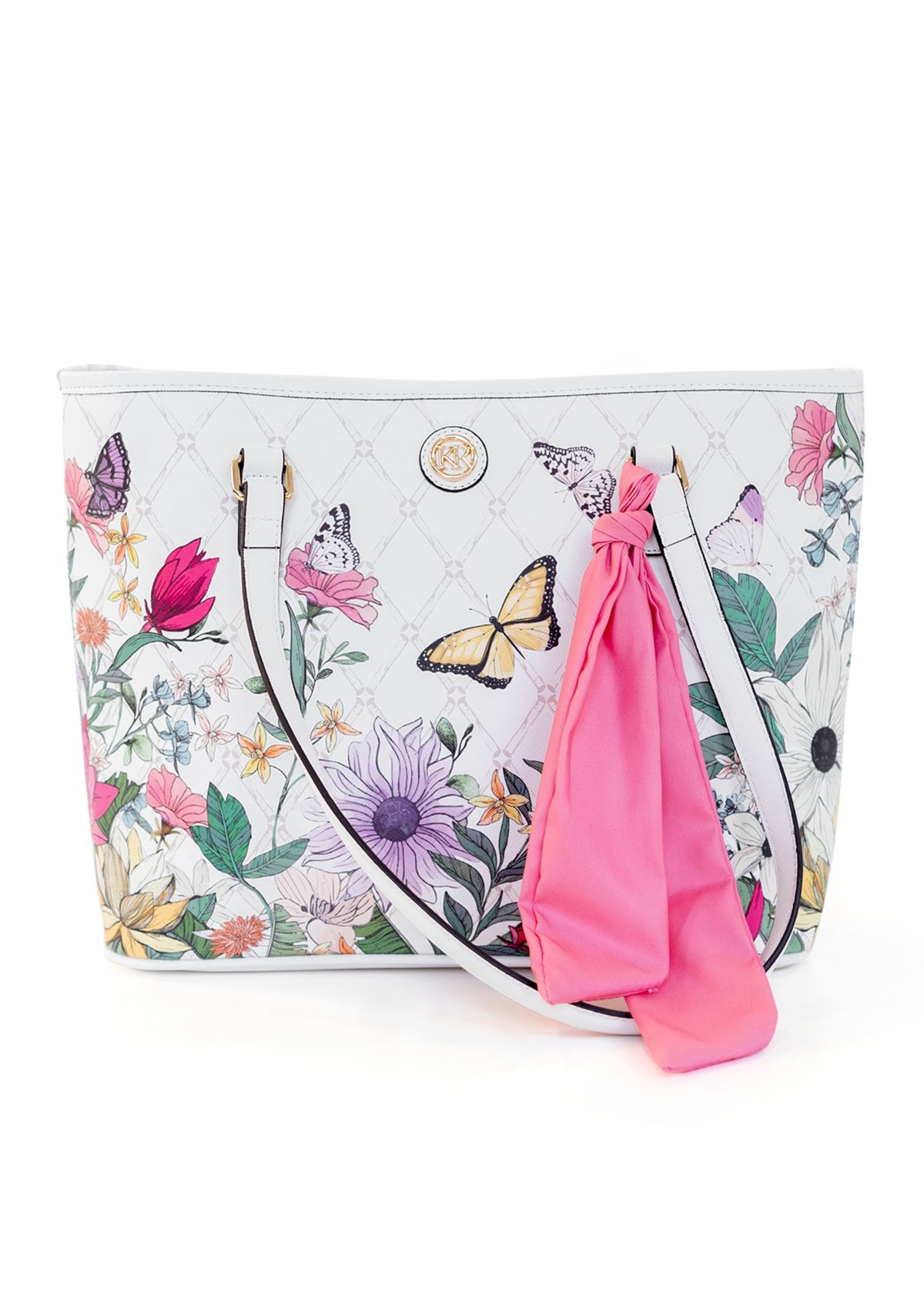 Floral Saffiano Tote