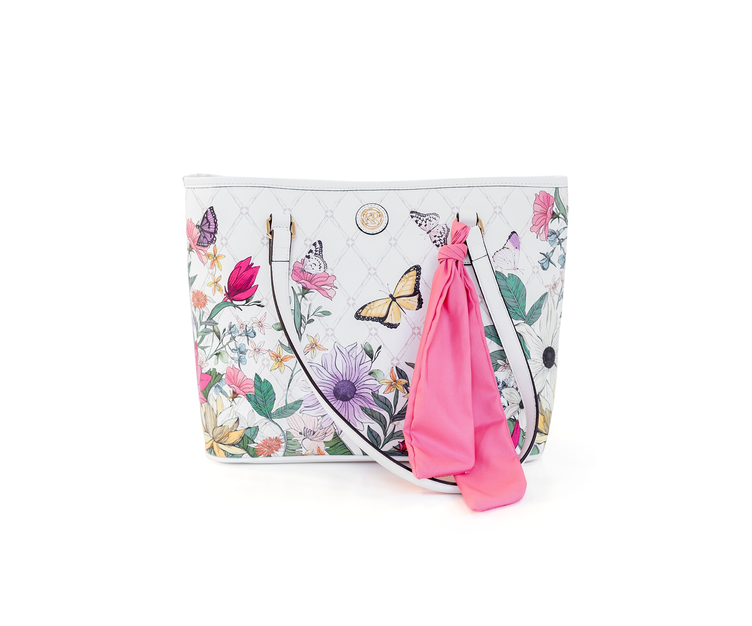Floral Saffiano Tote