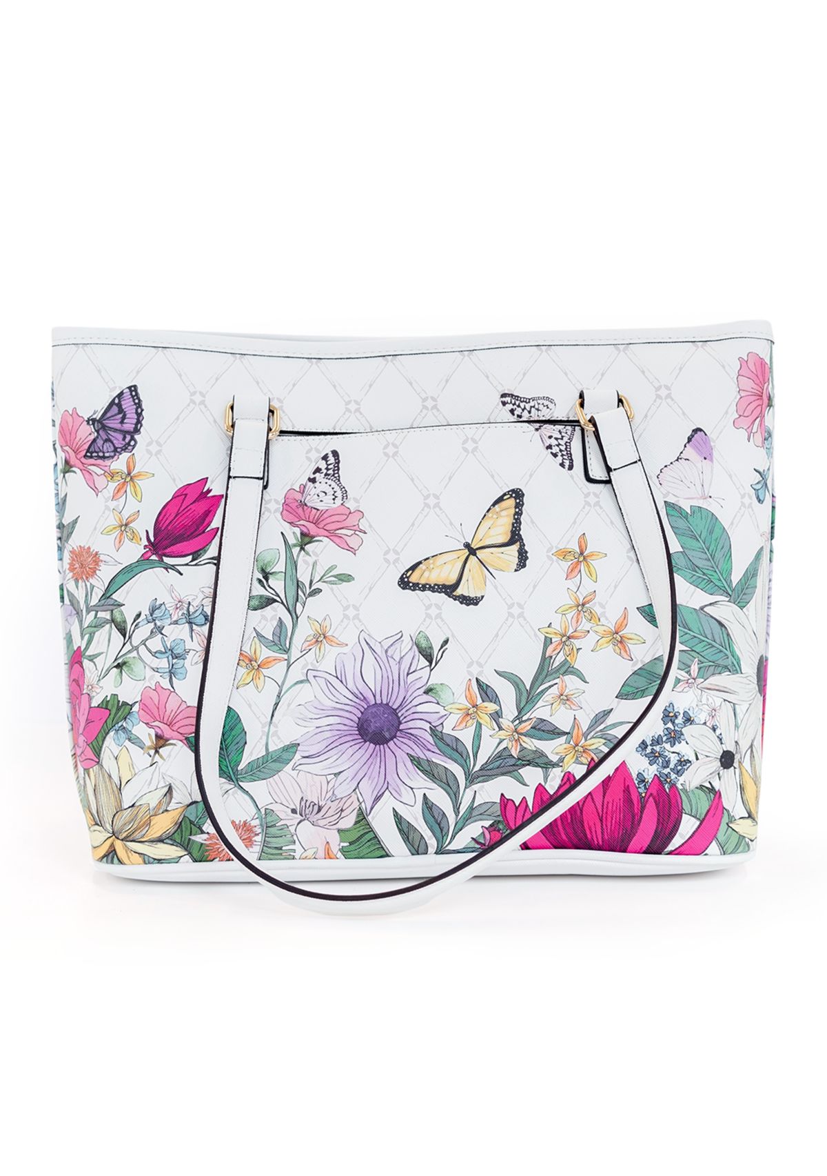 Floral Saffiano Tote