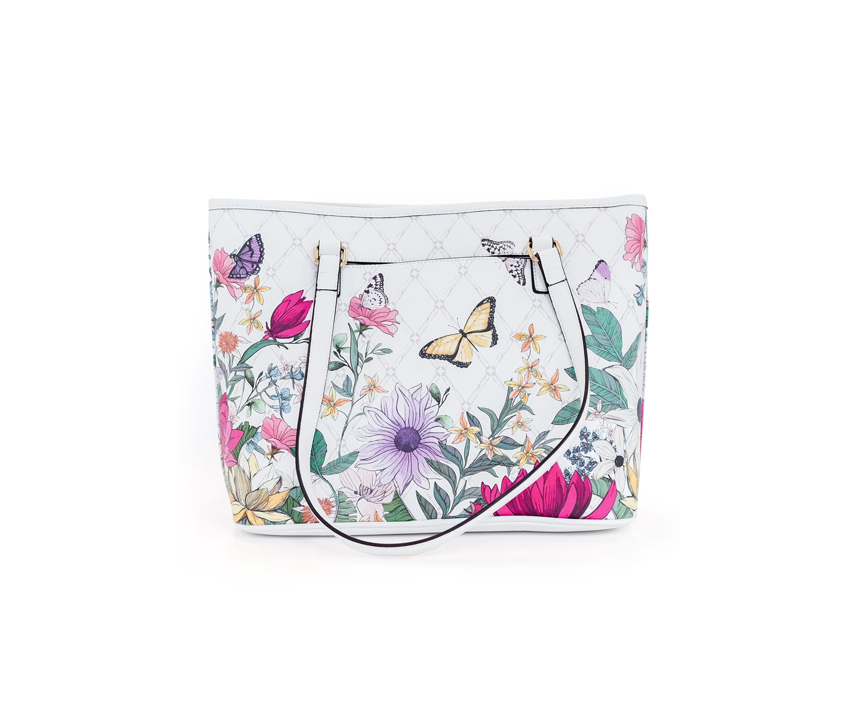 Floral Saffiano Tote