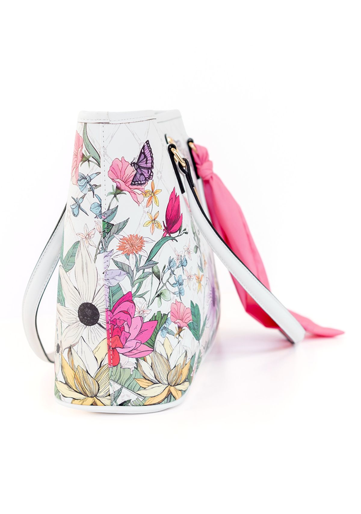 Floral Saffiano Tote