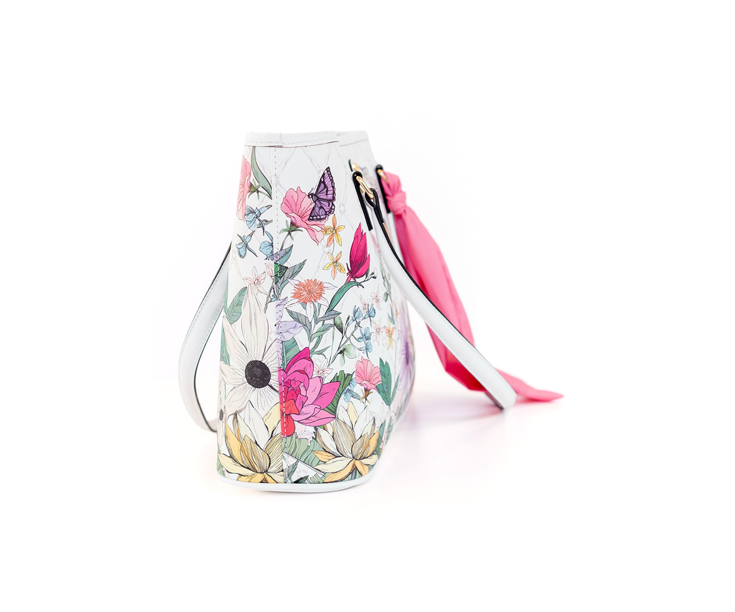 Floral Saffiano Tote