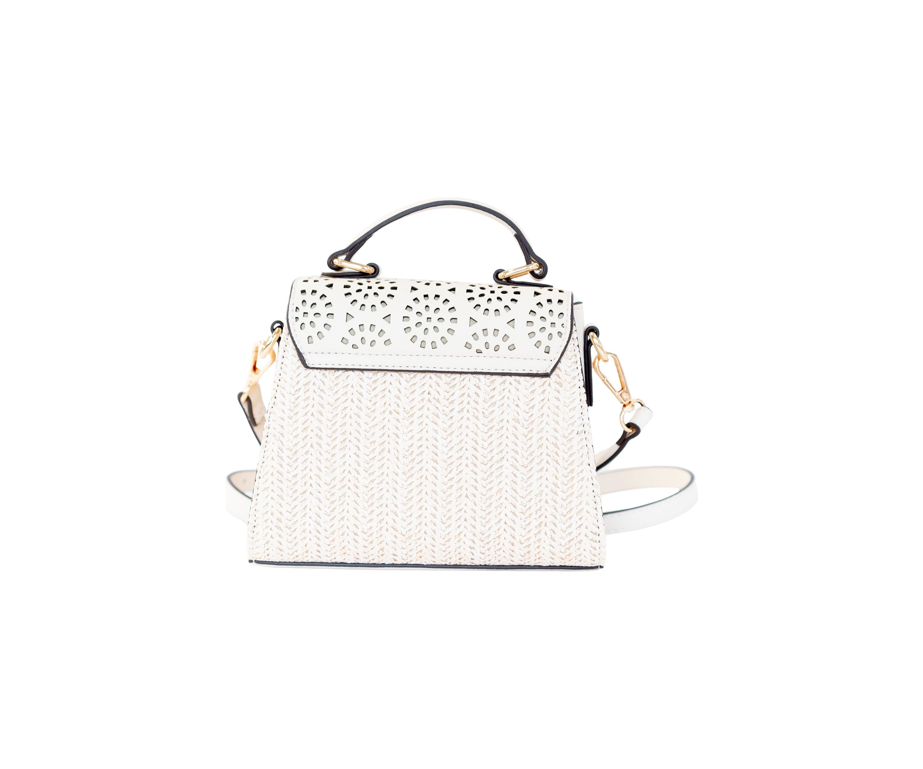 Saffiano Perforated Mini Bag