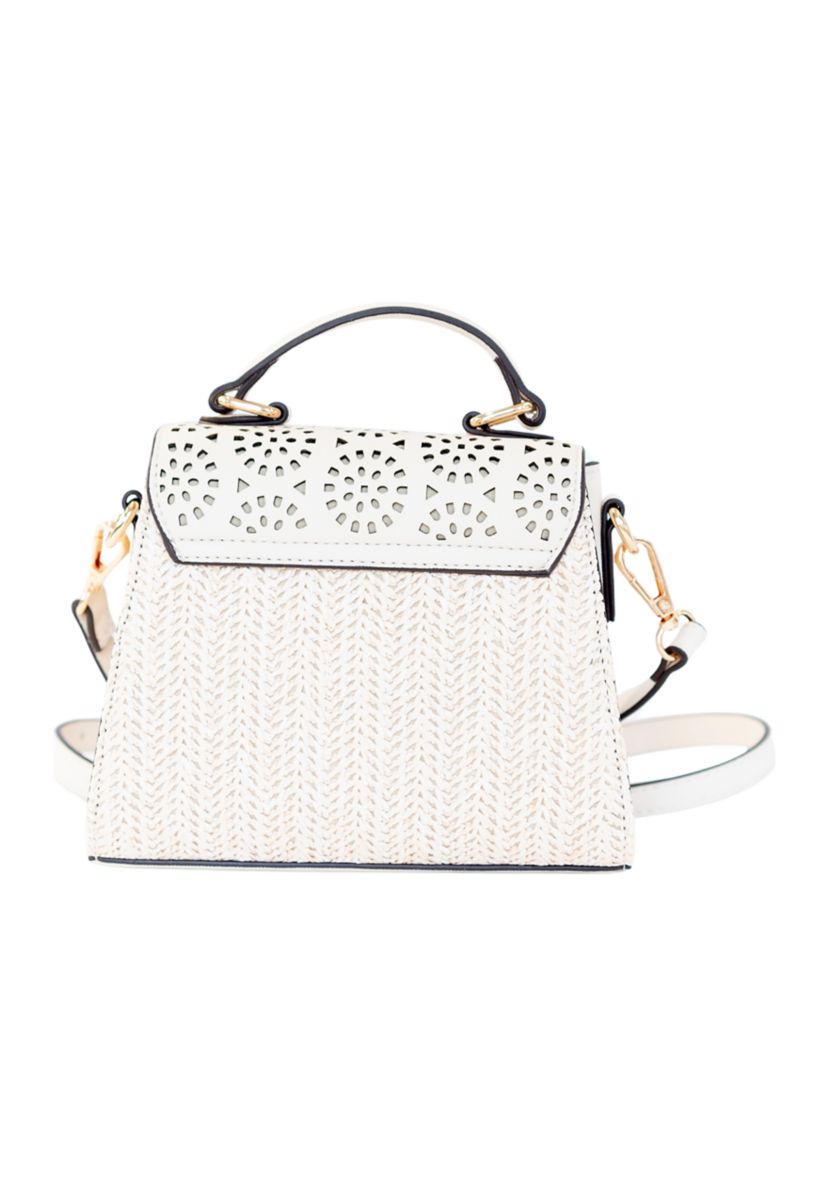 Saffiano Perforated Mini Bag