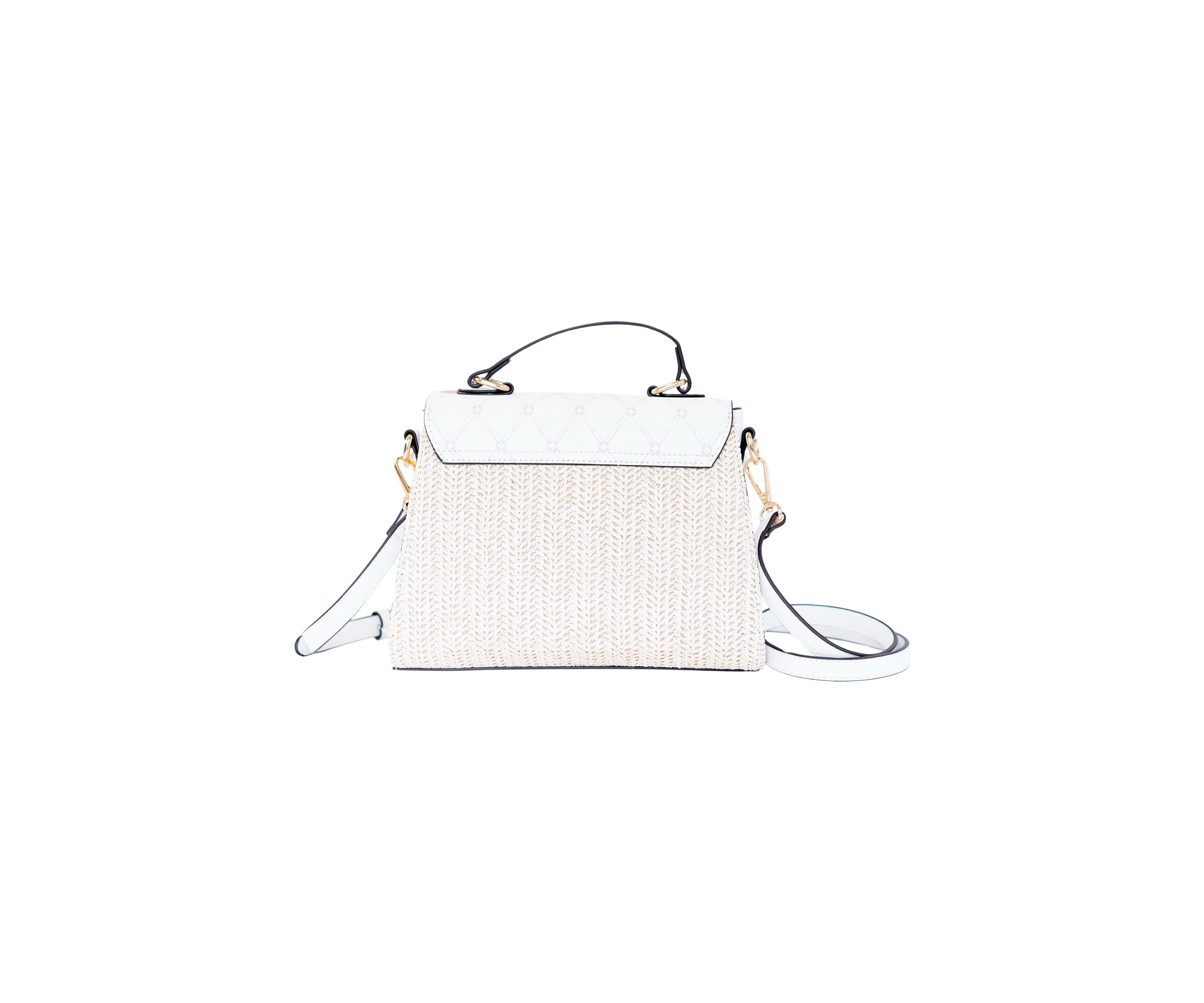 Floral Saffiano Medium Satchel