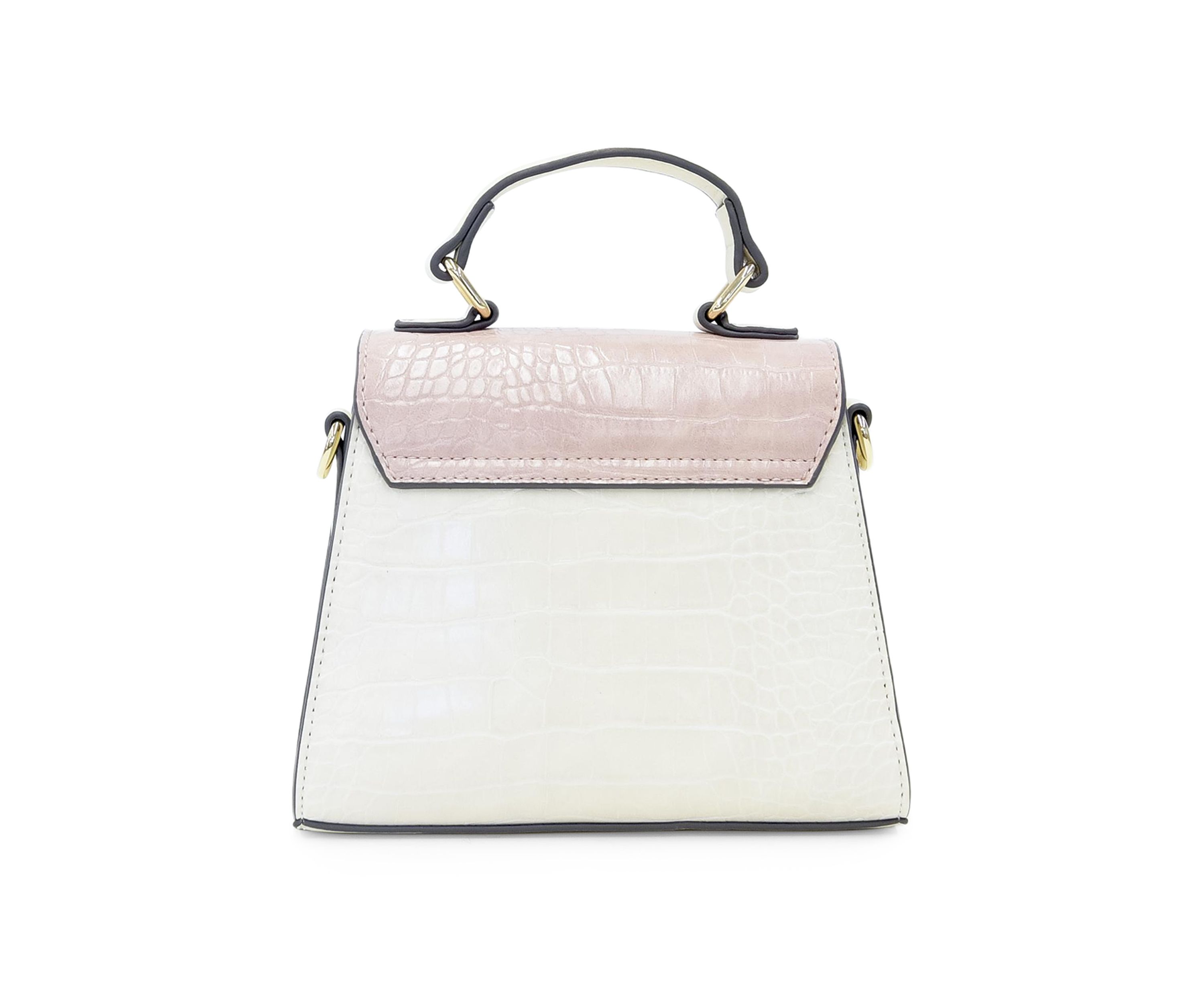 Mix Media Satchel with Mini Top Handle 
