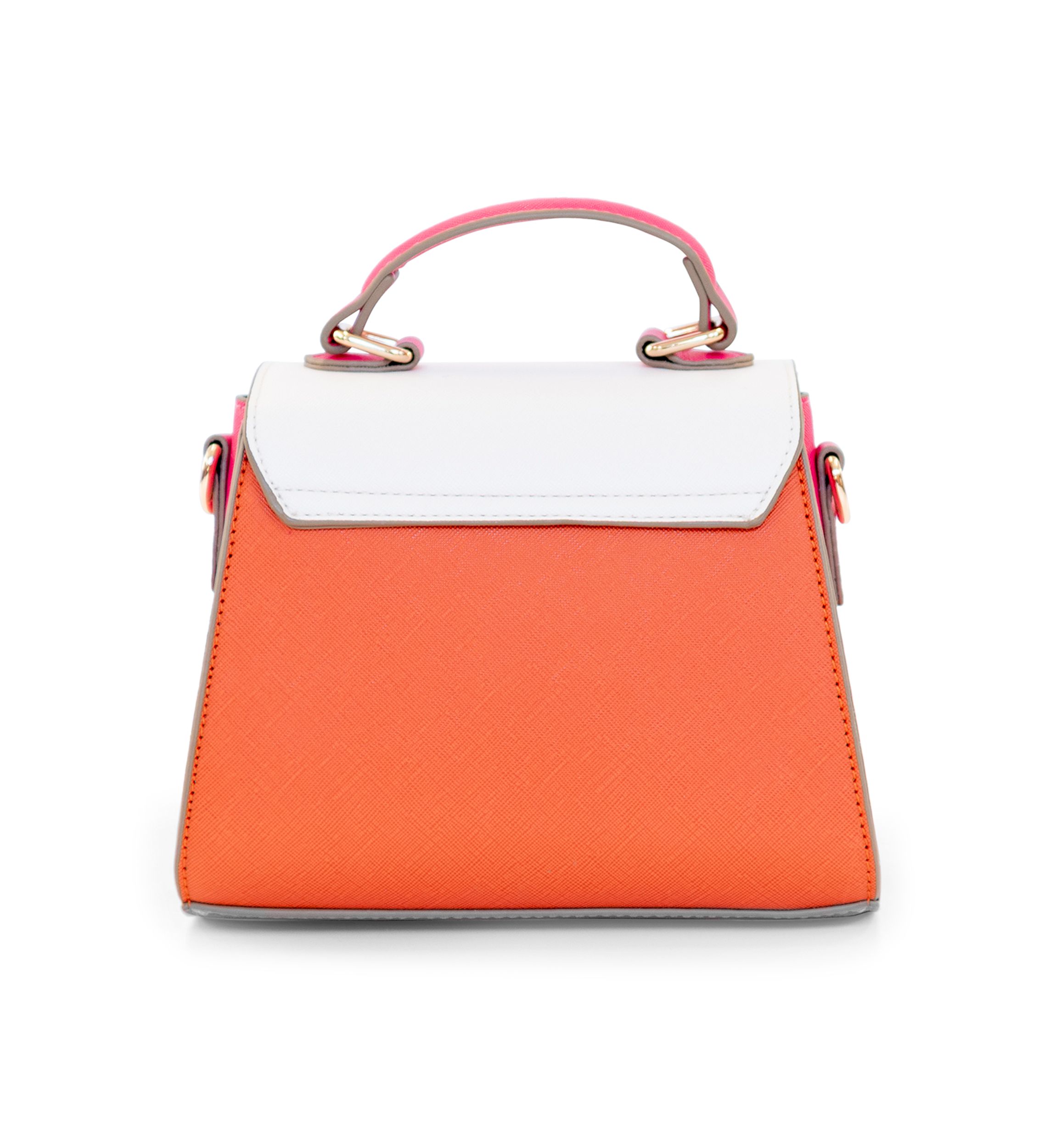 Color Block Mini Top Handle Bag 