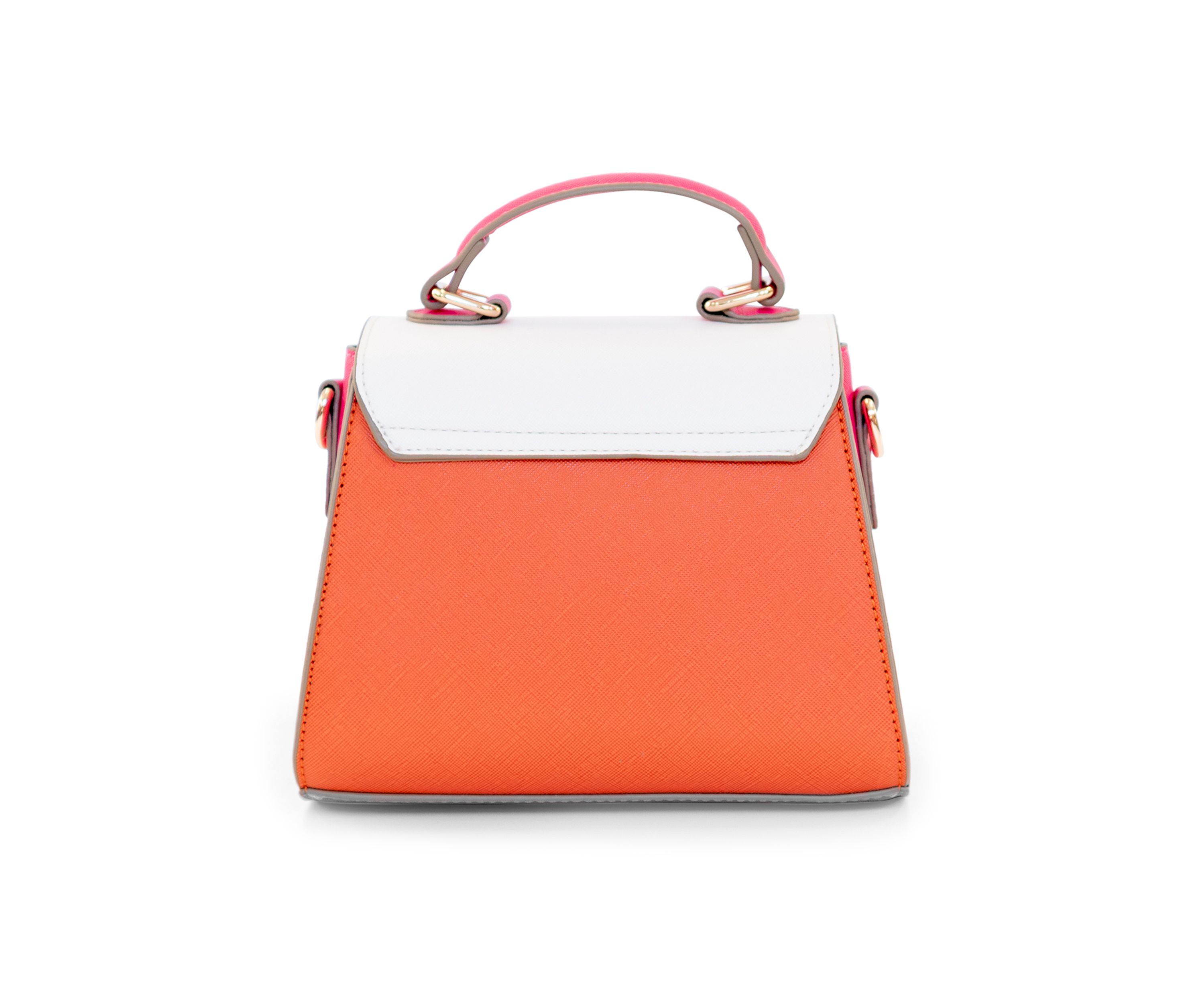 Color Block Mini Top Handle Bag 