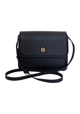 Saffiano Flap Crossbody