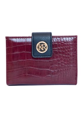 Kim Rogers Women's Color Block Small Framed French Wallet -  0194914688574