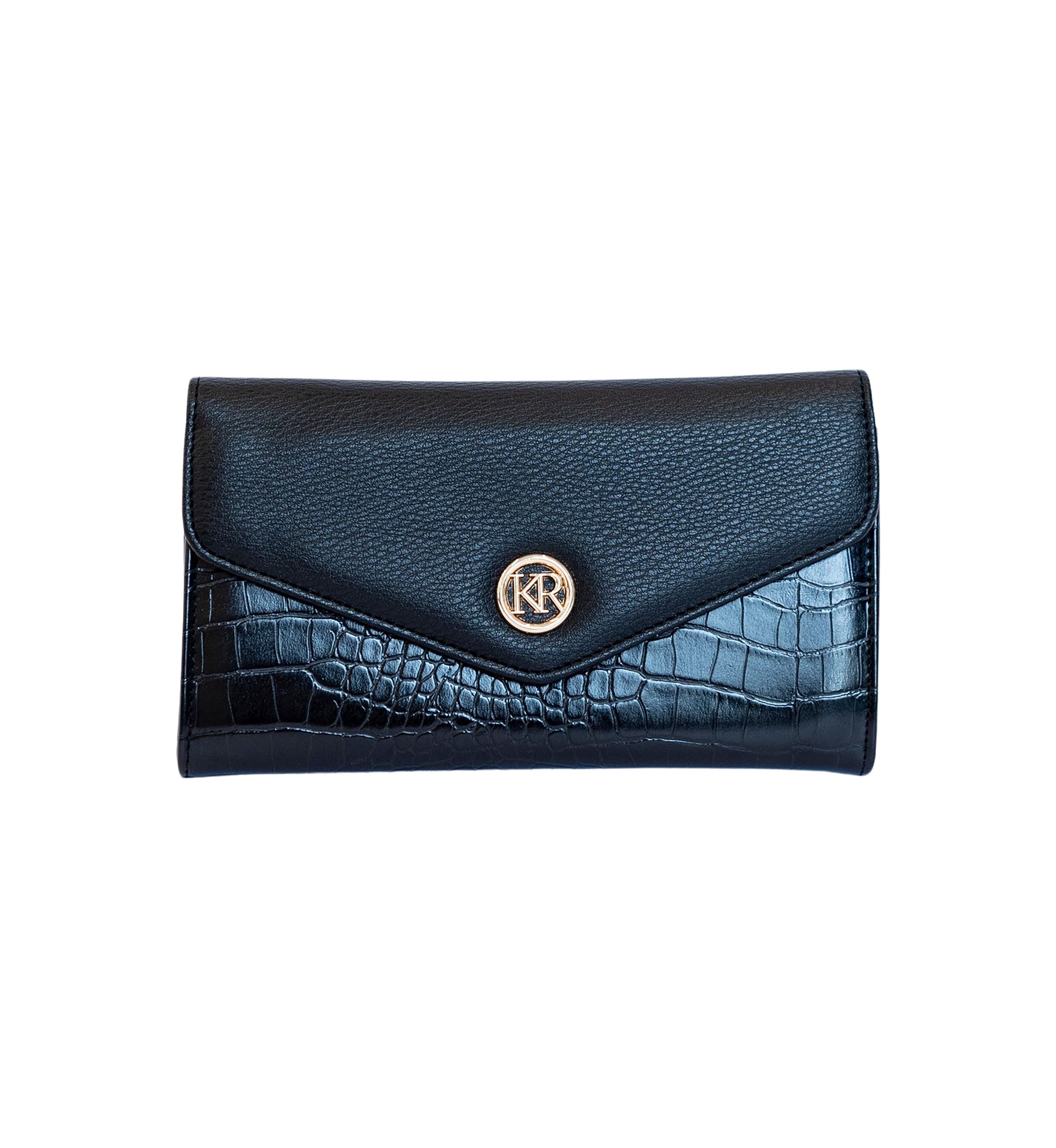 Color Block Envelope Wallet 