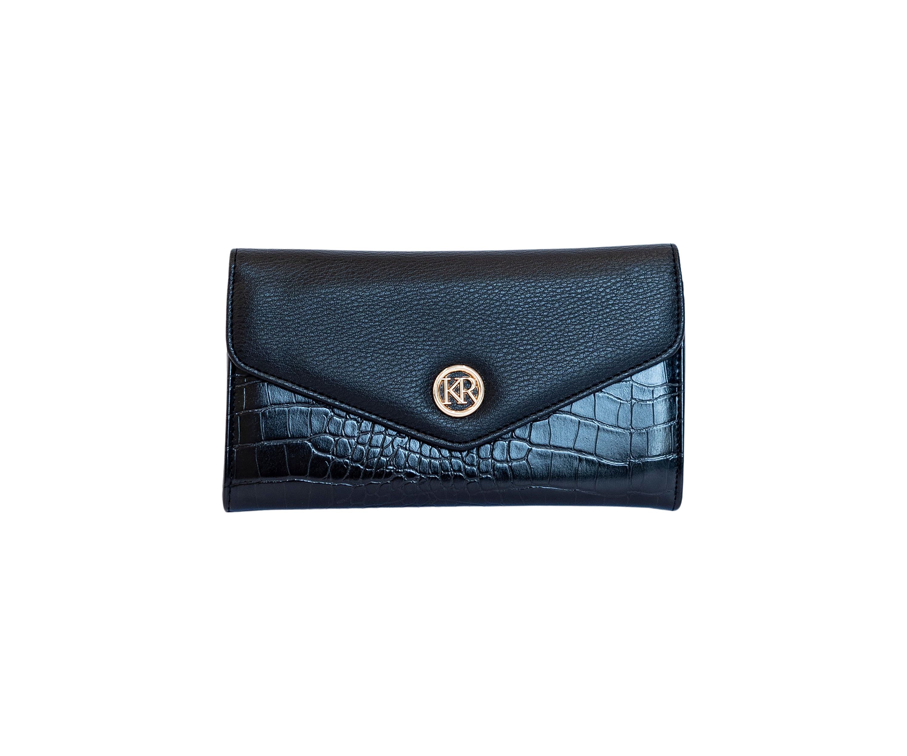 Color Block Envelope Wallet 