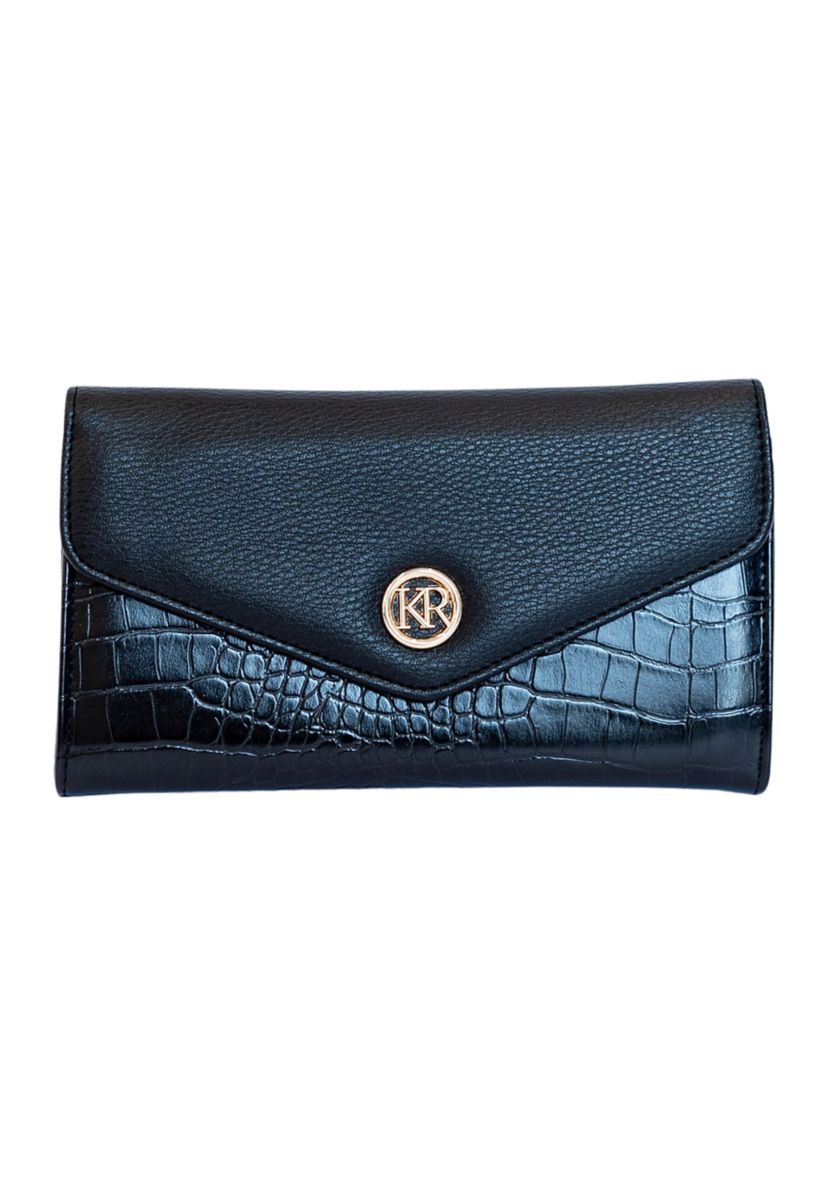 Color Block Envelope Wallet 