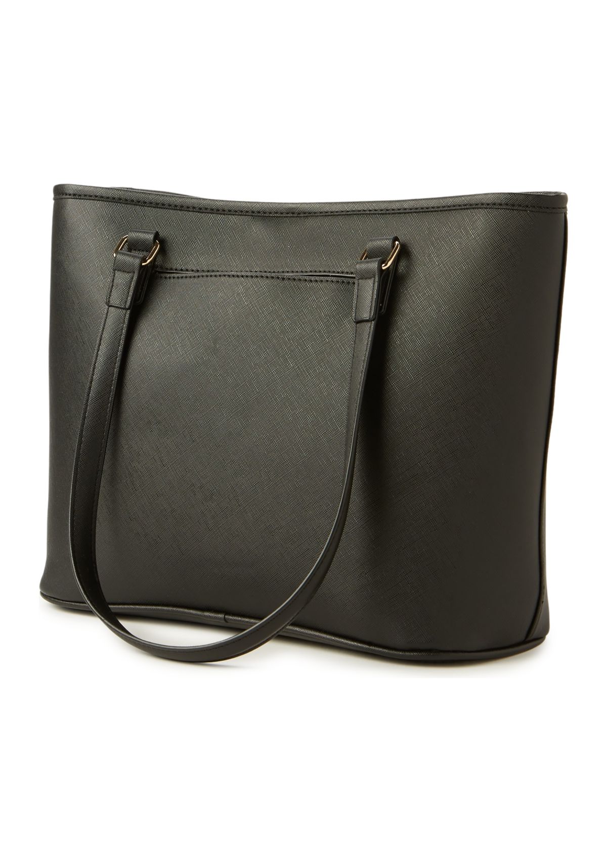 Saffiano Tote with Rose Print Scarf