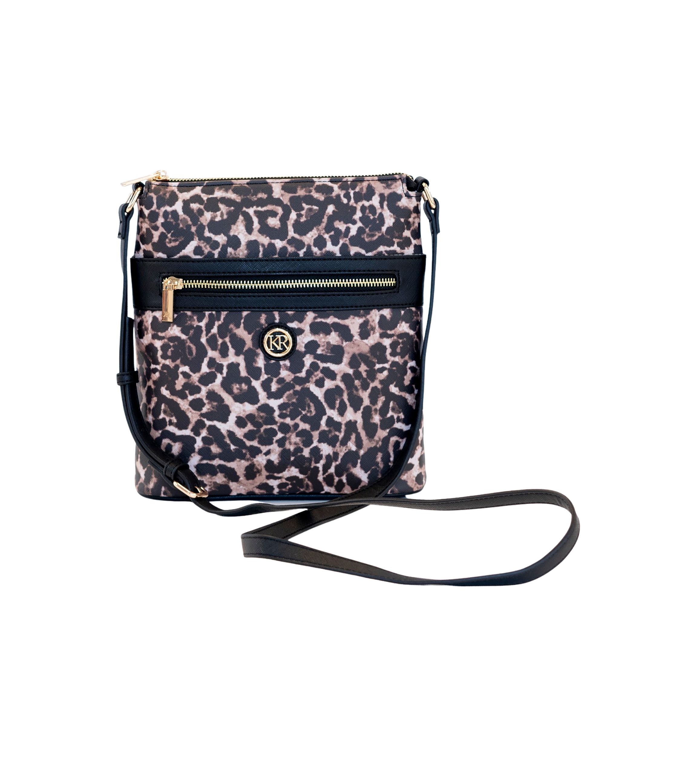  Saffiano Leopard Crossbody 