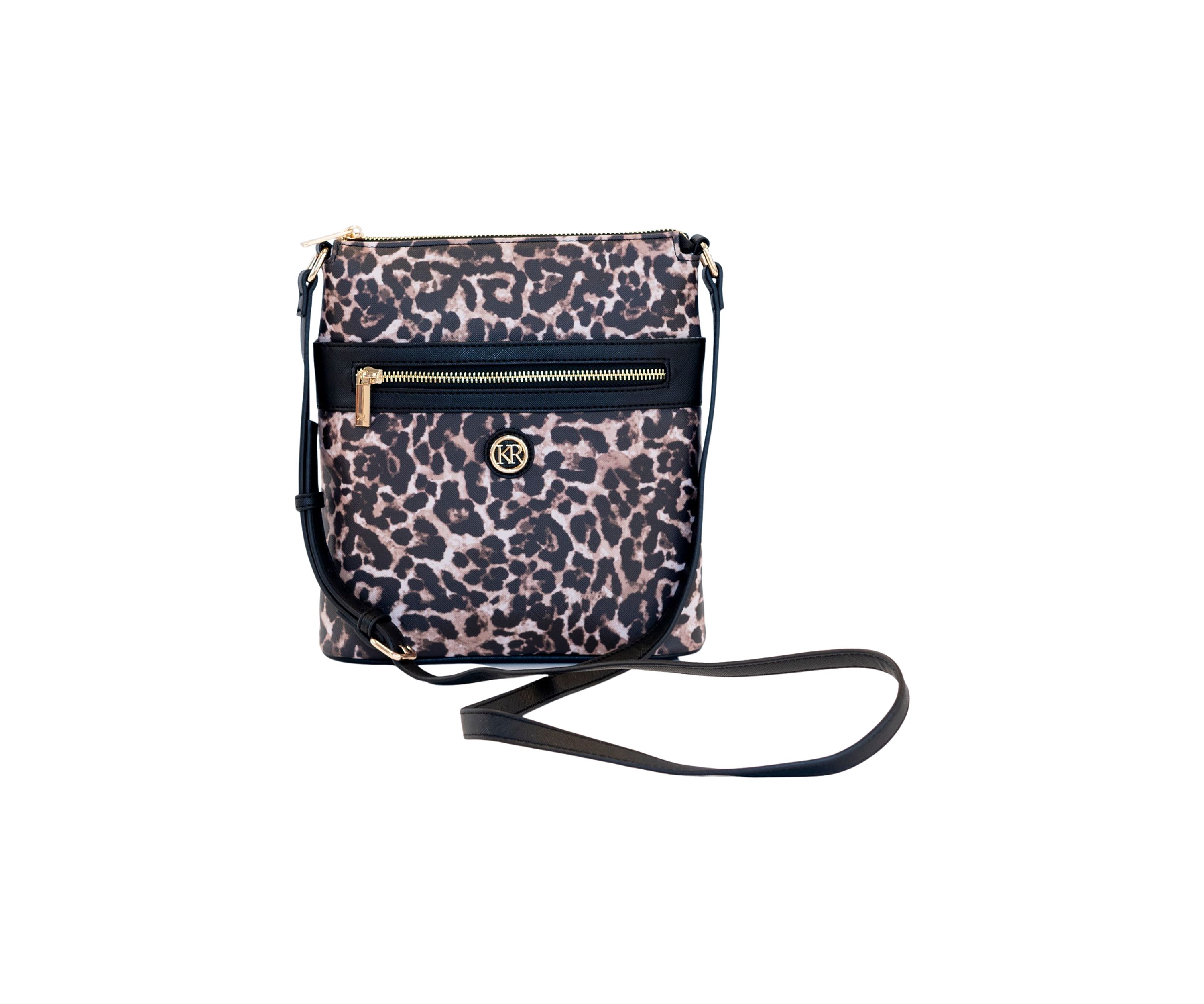  Saffiano Leopard Crossbody 
