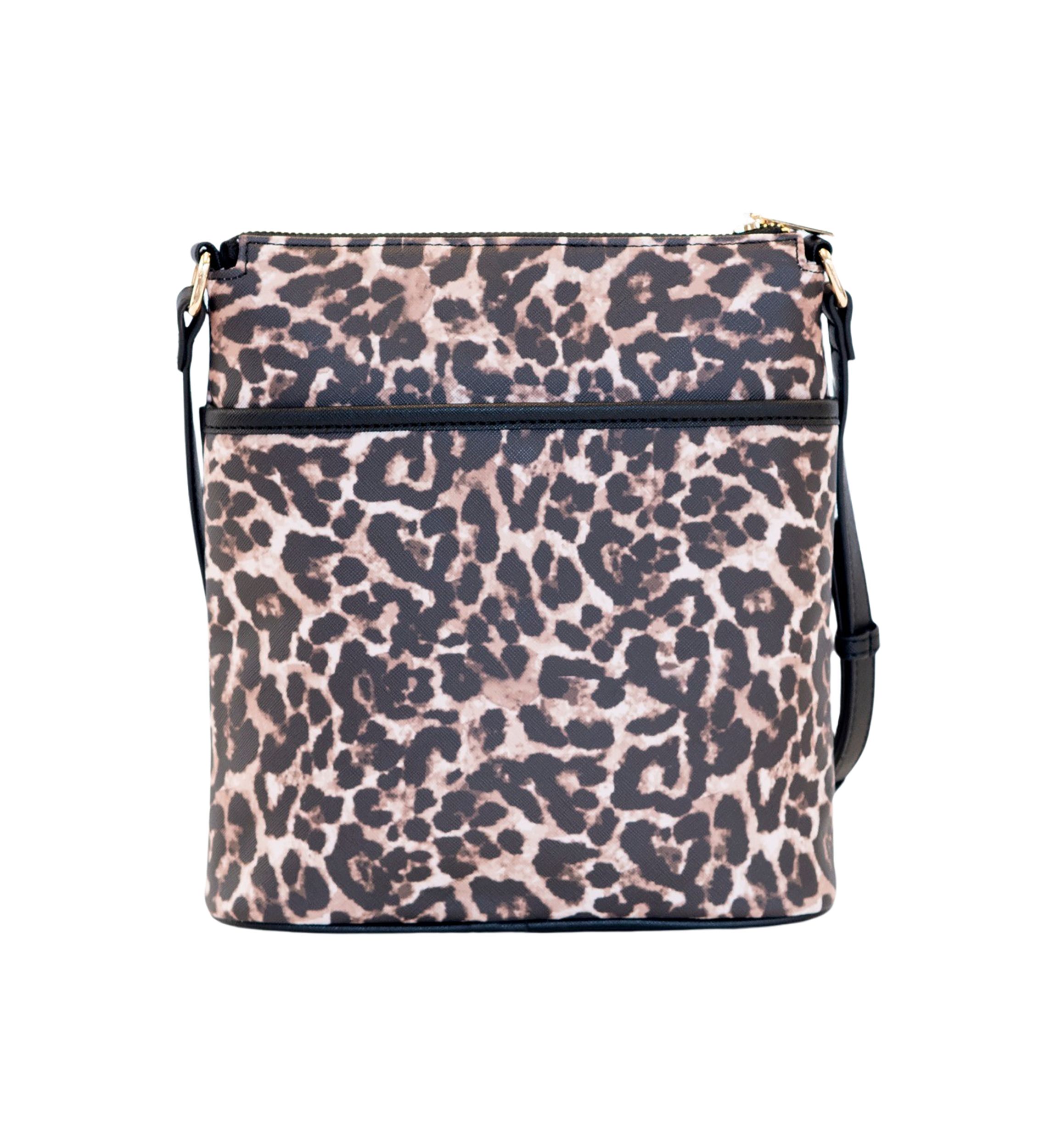  Saffiano Leopard Crossbody 