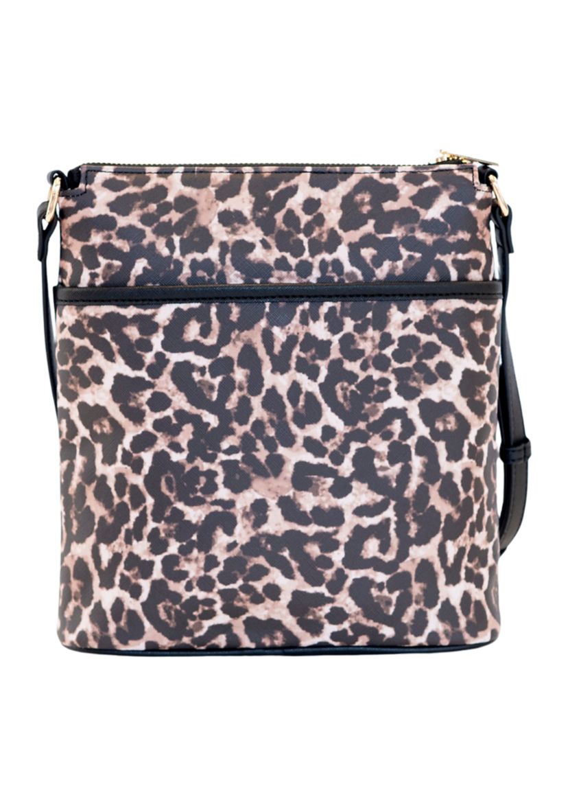  Saffiano Leopard Crossbody 