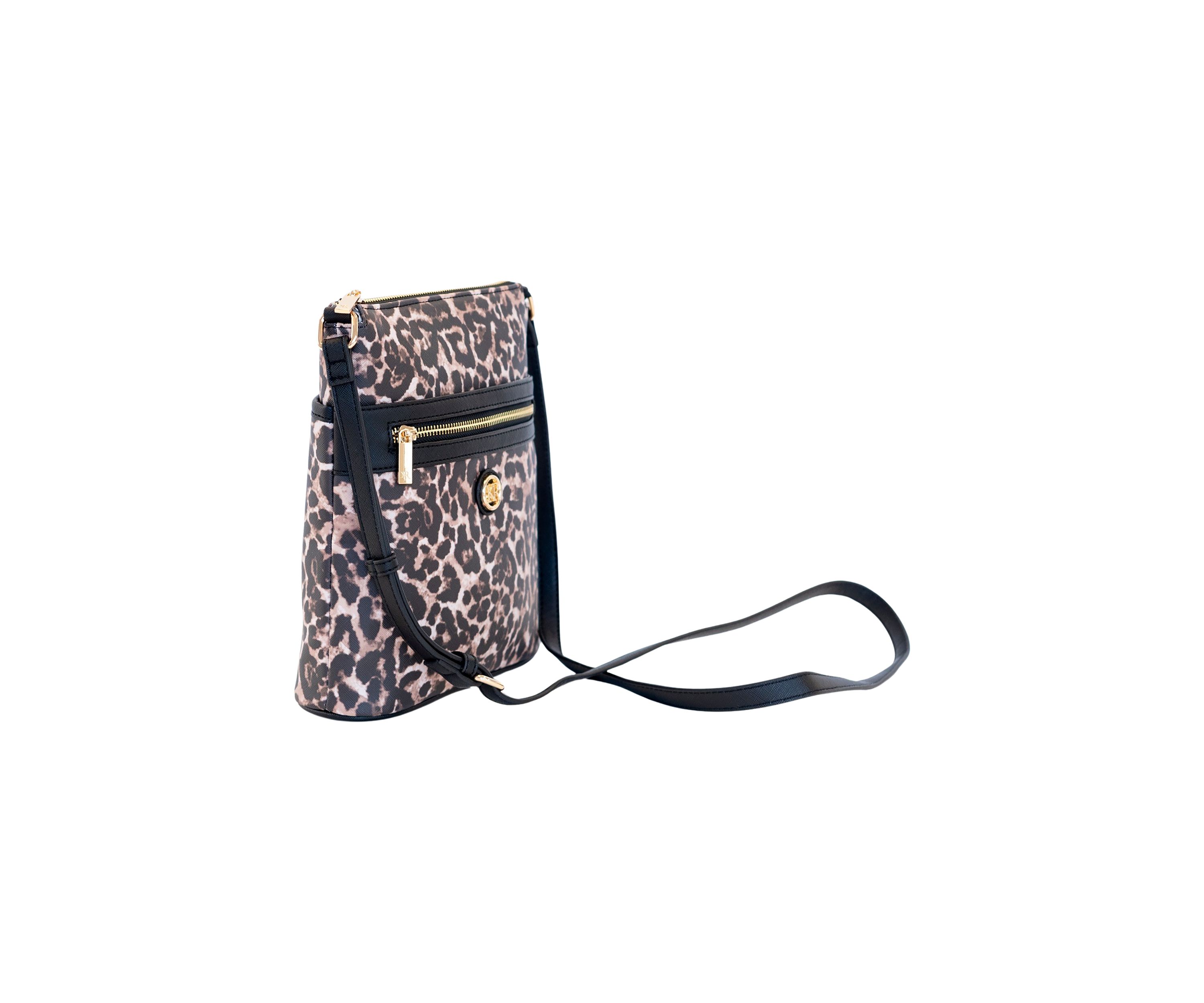  Saffiano Leopard Crossbody 
