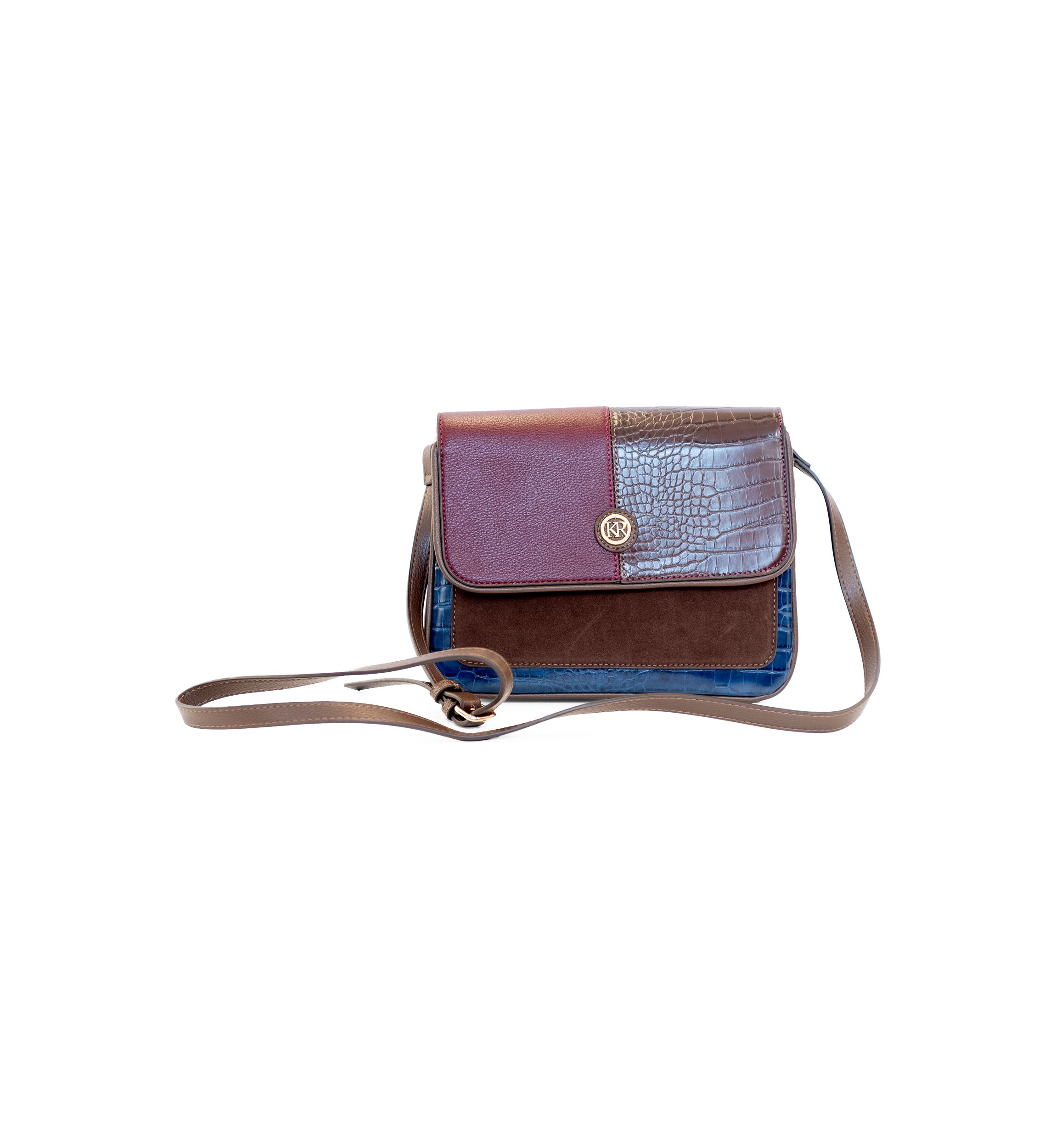 Mixed Media Crossbody Bag