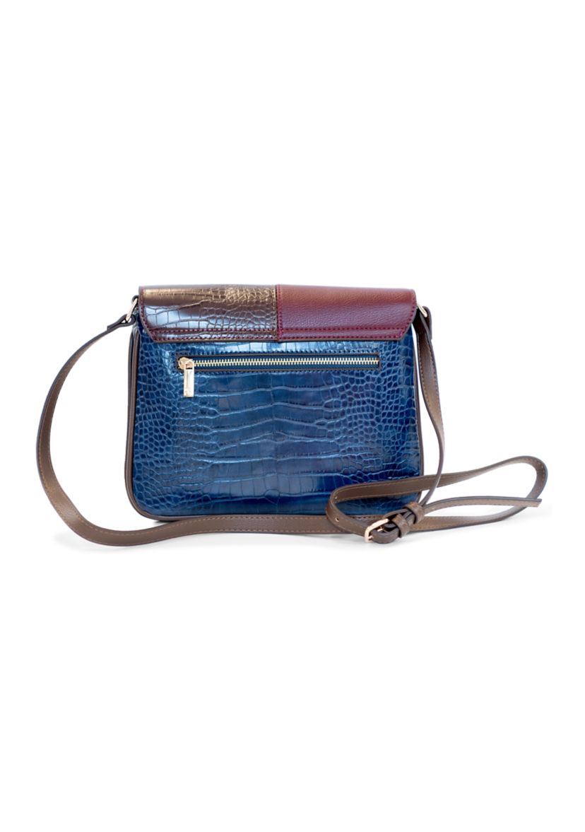 Mixed Media Crossbody Bag